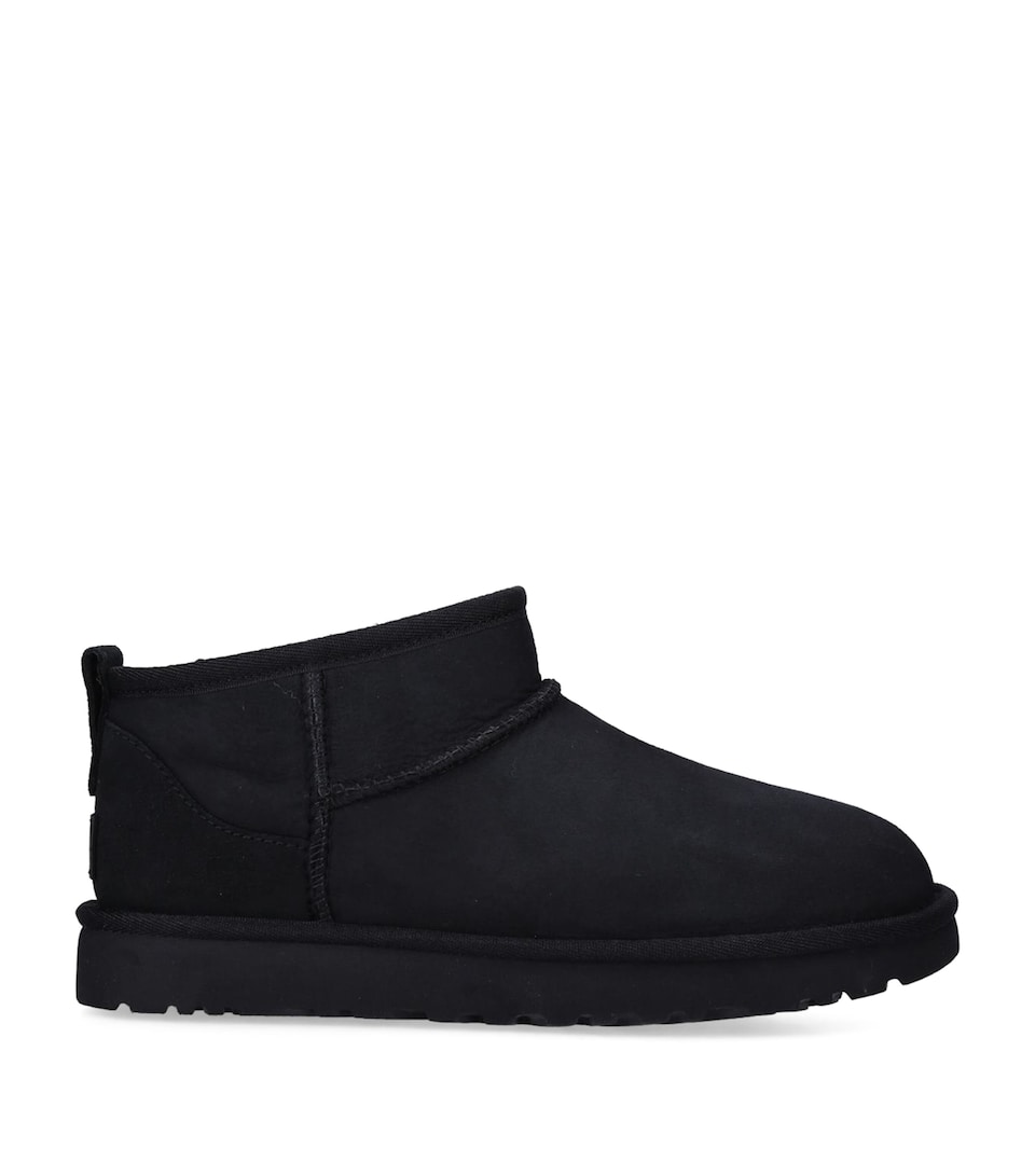 UGG Suede Classic Ultra Mini Boots Black
