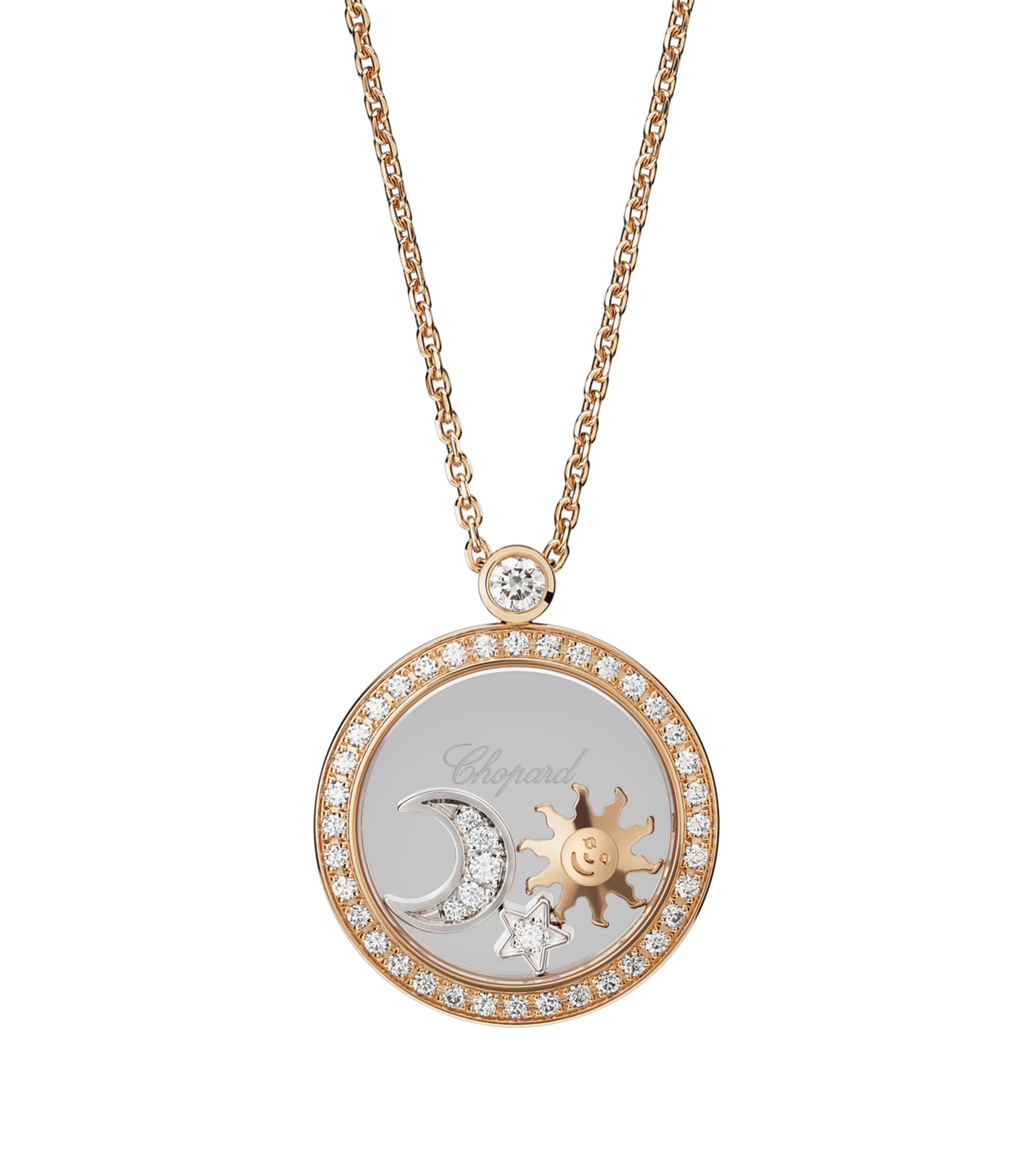 Rose Gold and Diamond Happy Diamonds Pendant