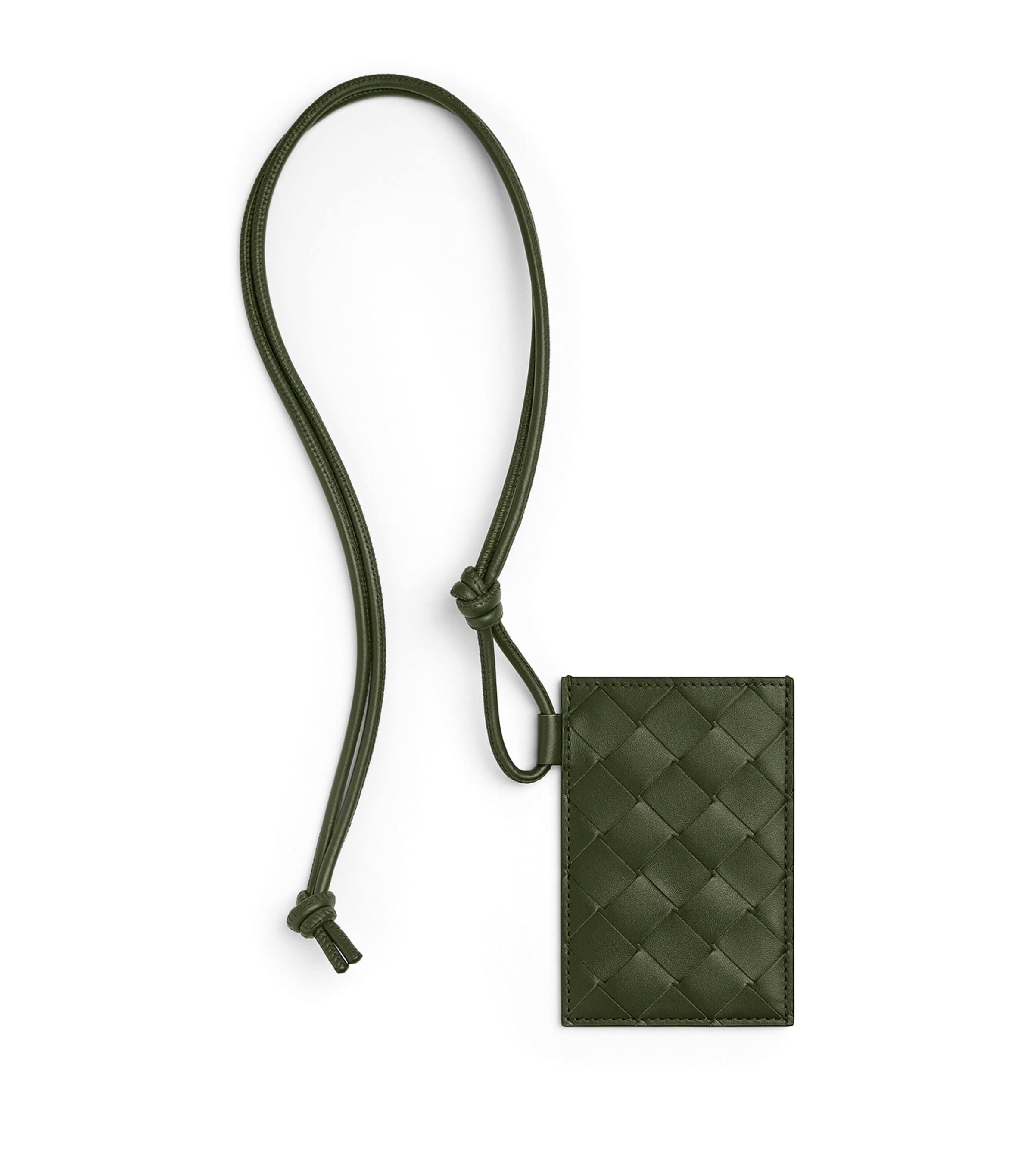 Bottega Veneta Leather Intrecciato Badge Holder