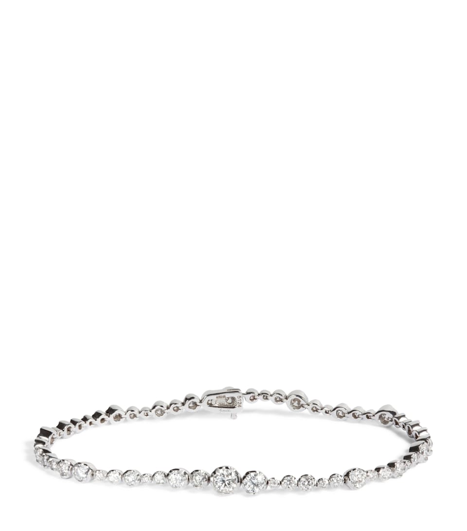 Annoushka White Gold and Diamond Whoopsie Daisy Tennis Bracelet