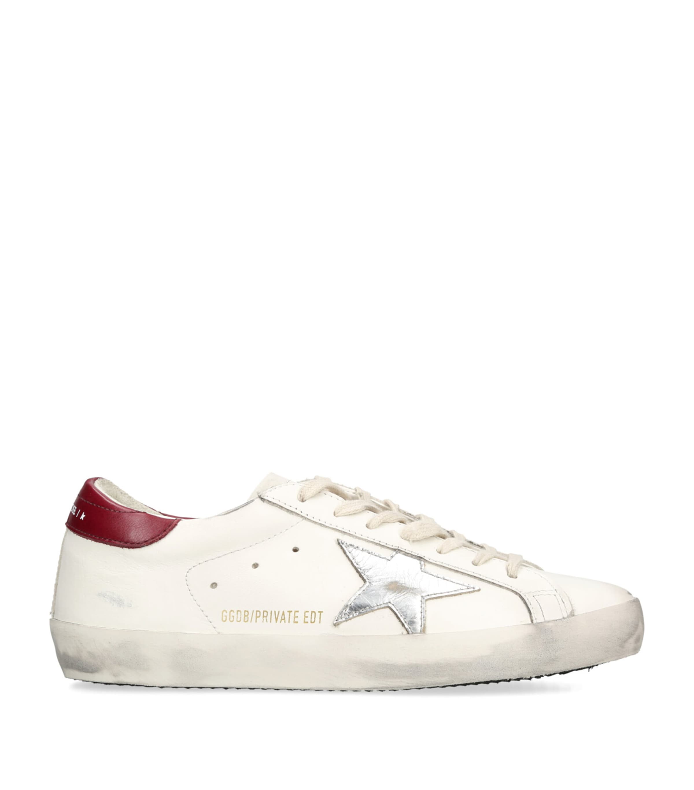 Golden Goose White Leather Super-Star Sneakers | Harrods US