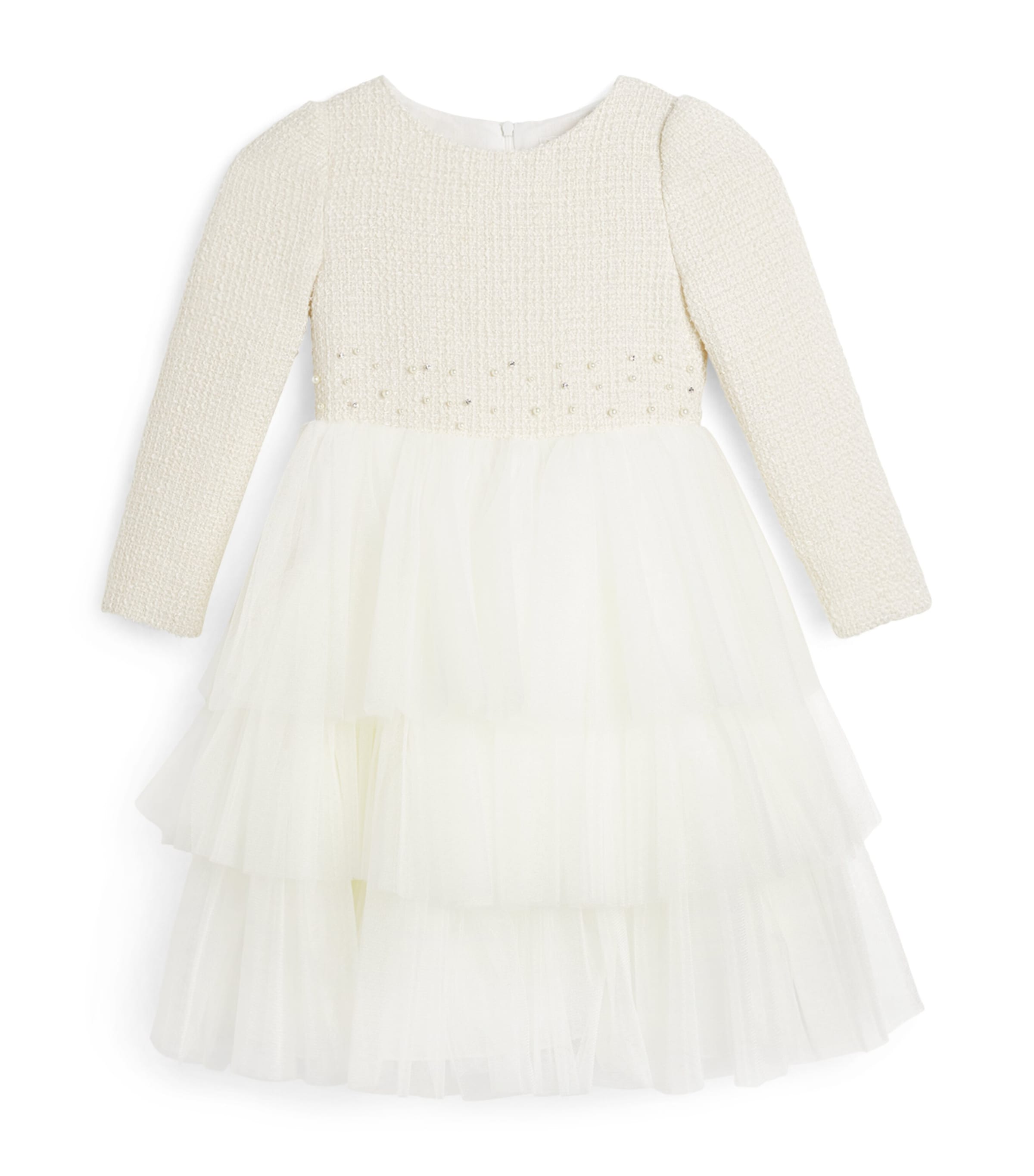 Long-Sleeve Ruffle Dress (2-14 Years)