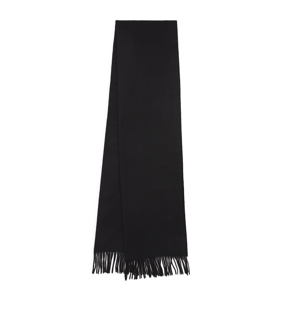Wool-Cashmere Fringed Scarf