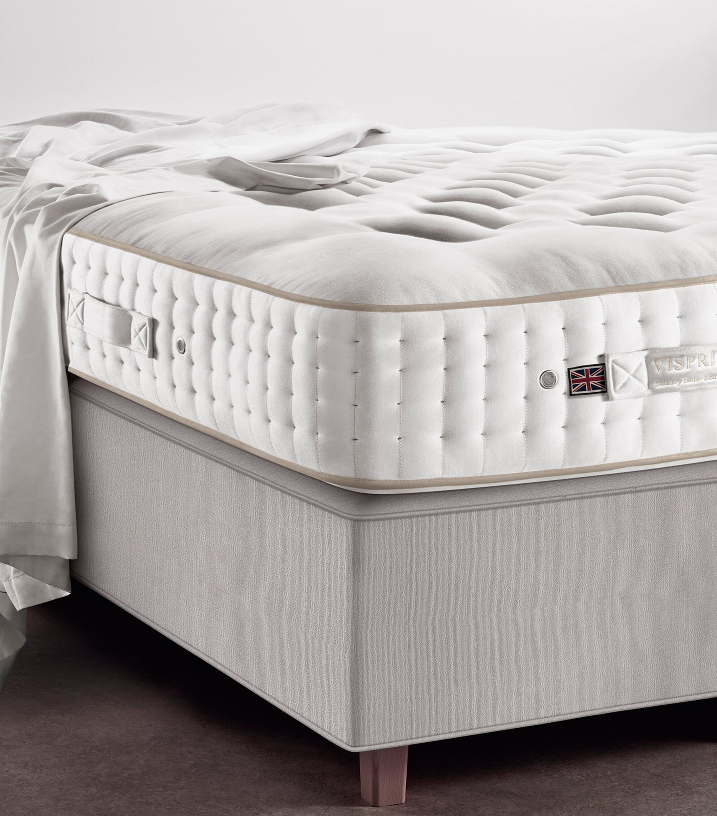 Vispring Medium Sublime Superb Mattress (150cm x 200cm) White
