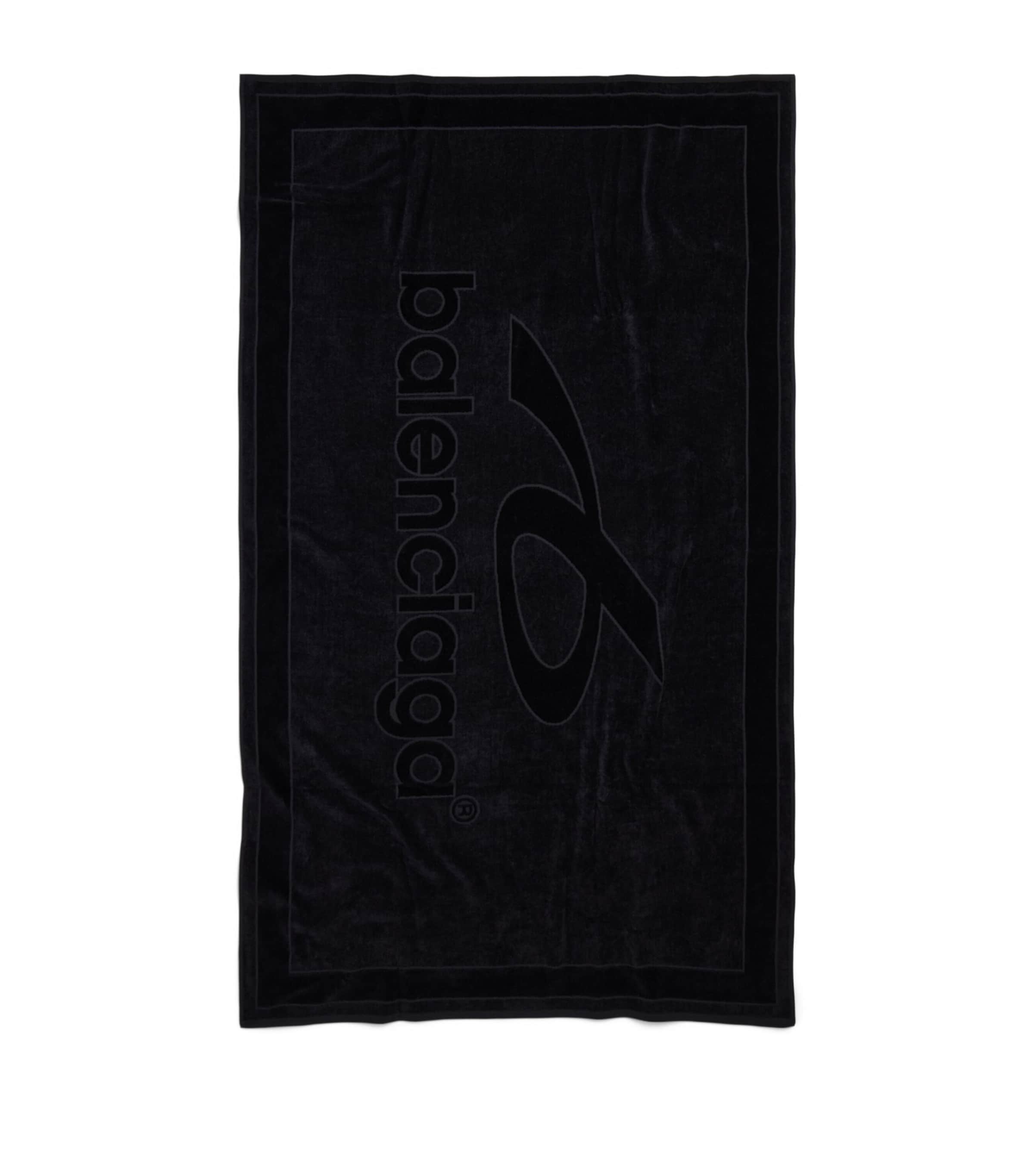 Balenciaga Logo Jacquard Beach Towel (100cm x 170cm)