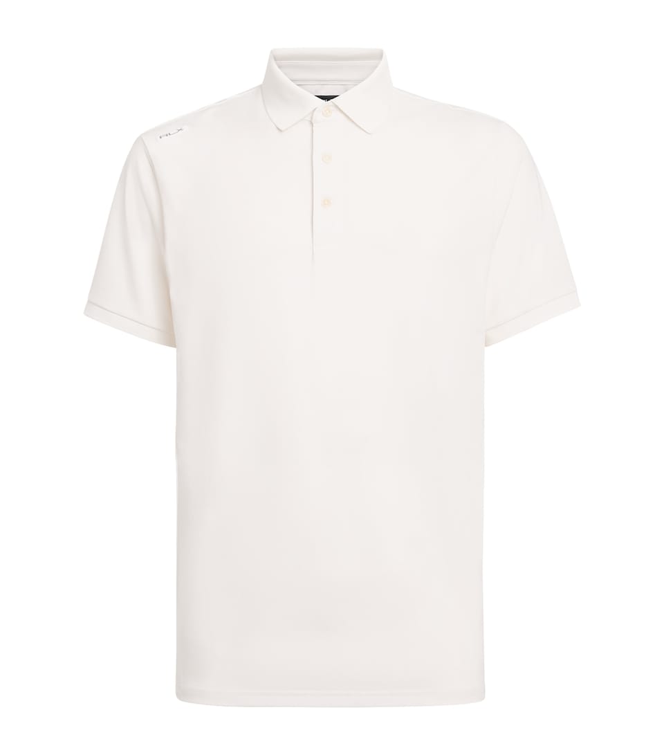 RLX Ralph Lauren Mens Airflow Polo Shirt Ceramic White