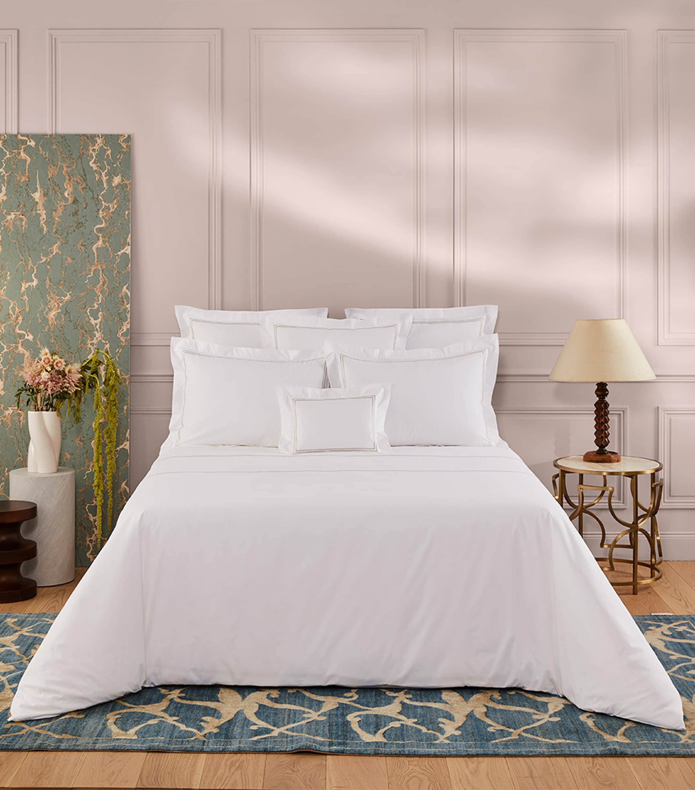 Yves Delorme Duo Super King Flat Sheet (270cm x 295cm) Loutre