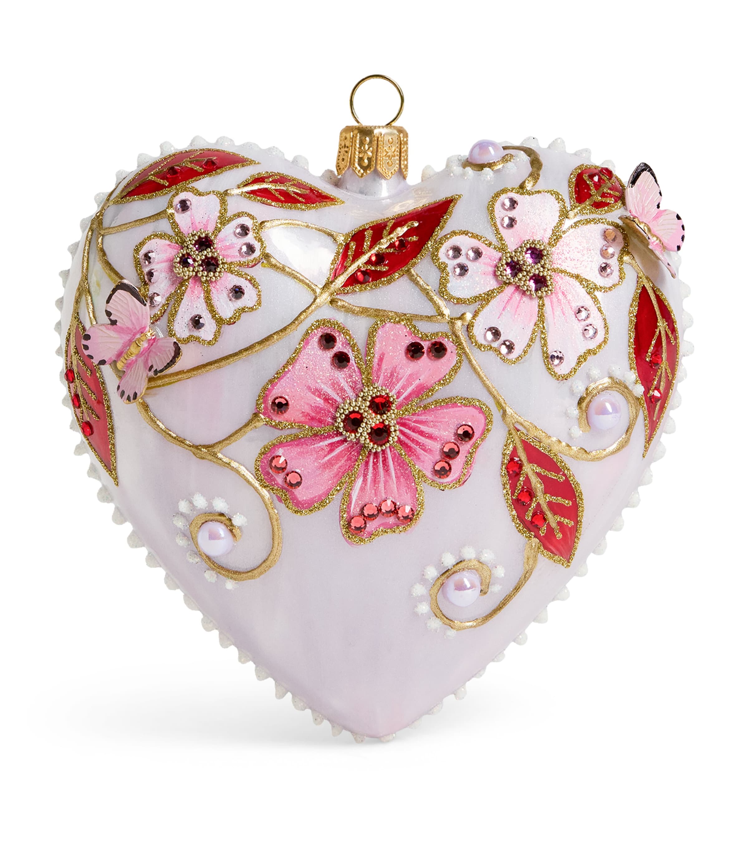 Glitterlab Glass Heart Bauble
