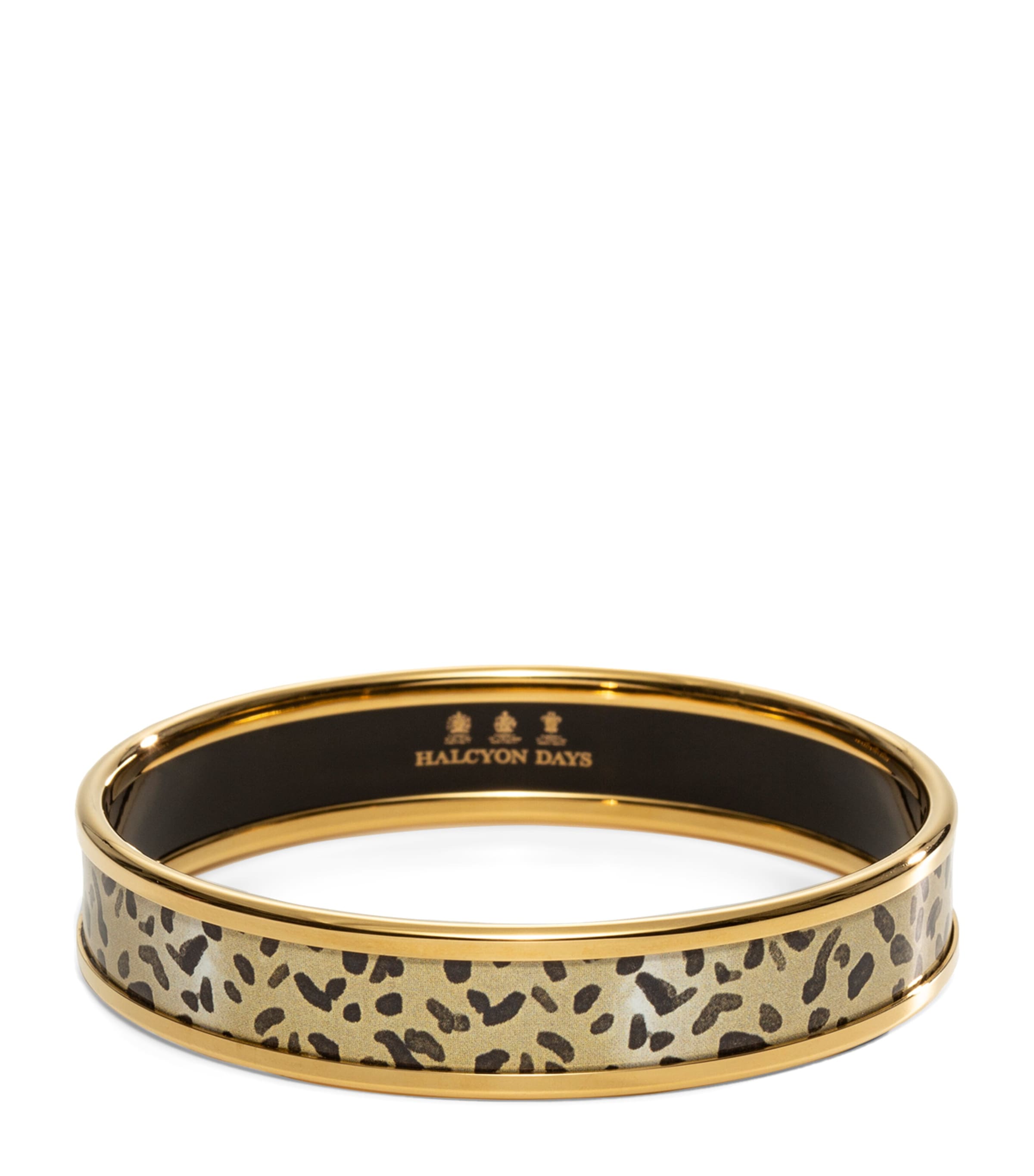 Gold-Plated Leopard Bangle
