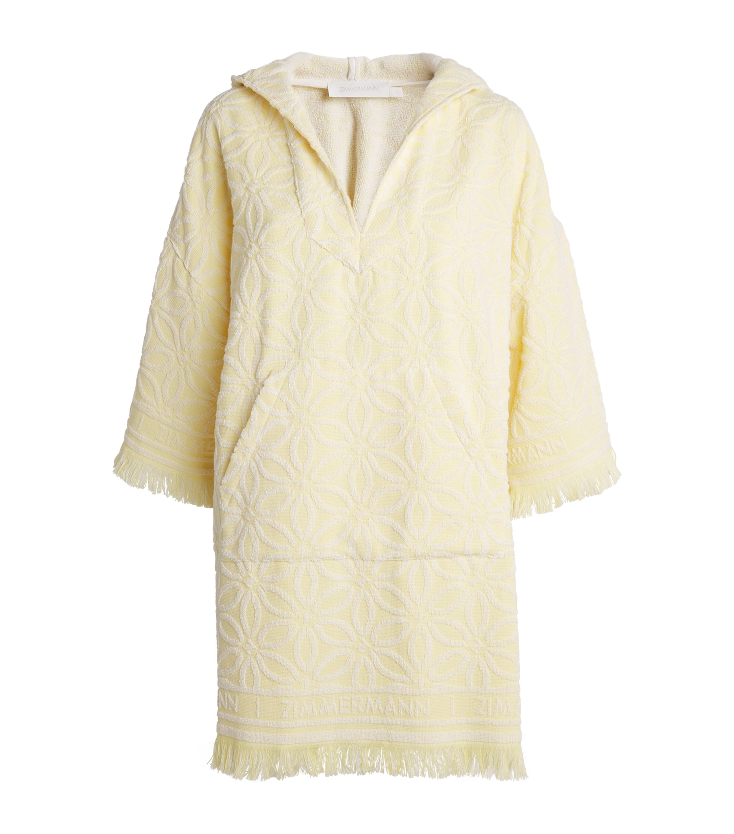 Cotton Towelling Coco Hooded Mini Dress