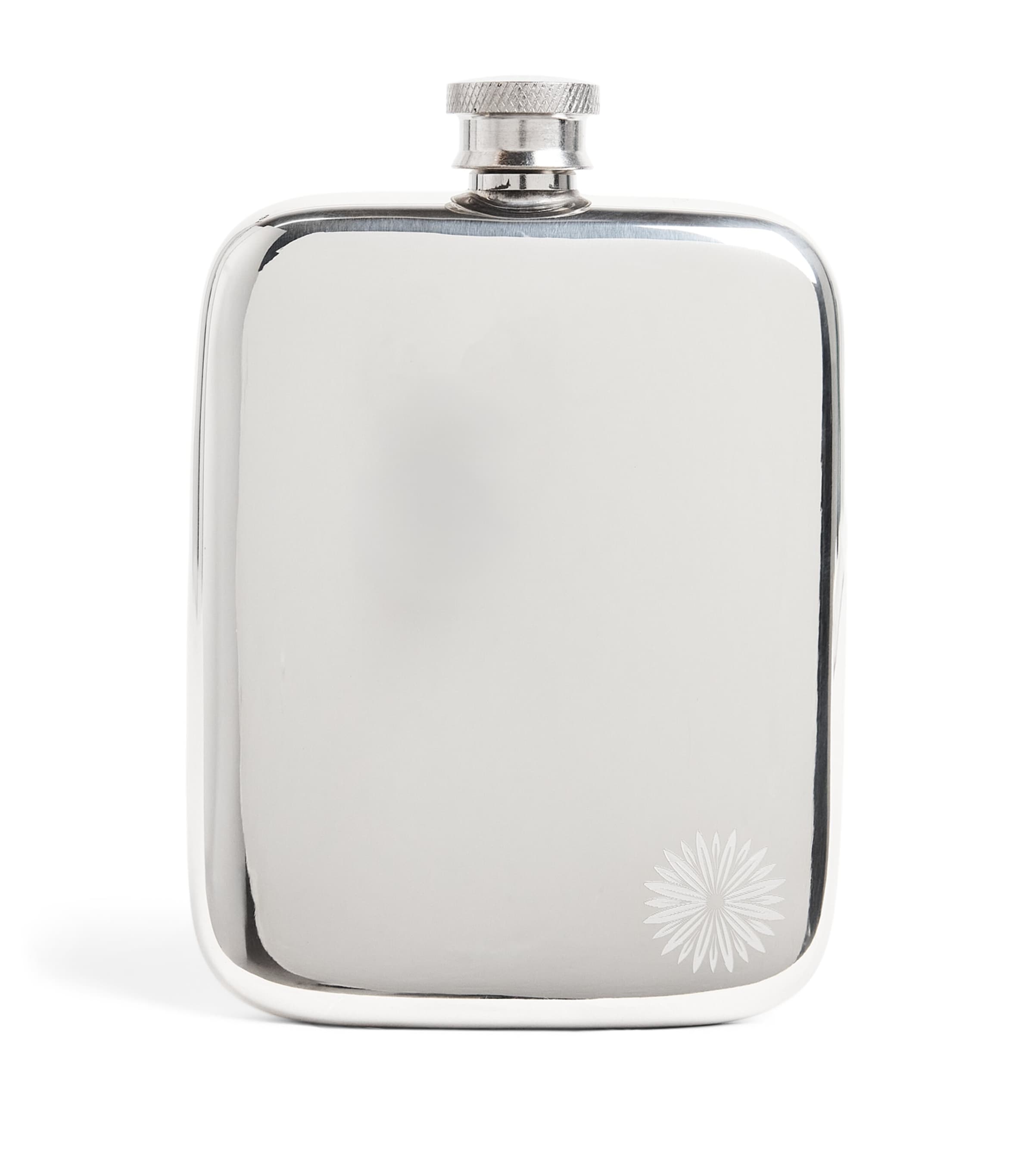 Purdey Engraved Hip Flask Stl
