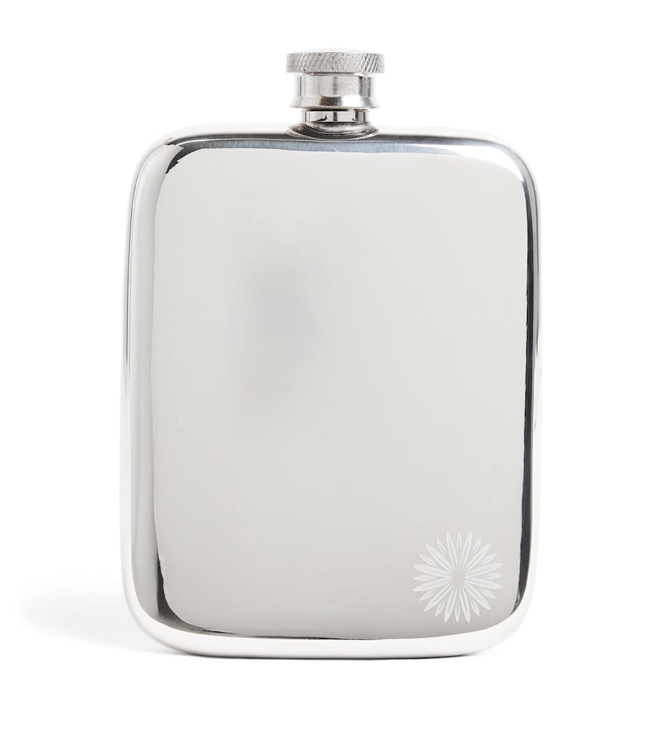Purdey Engraved Hip Flask Stl