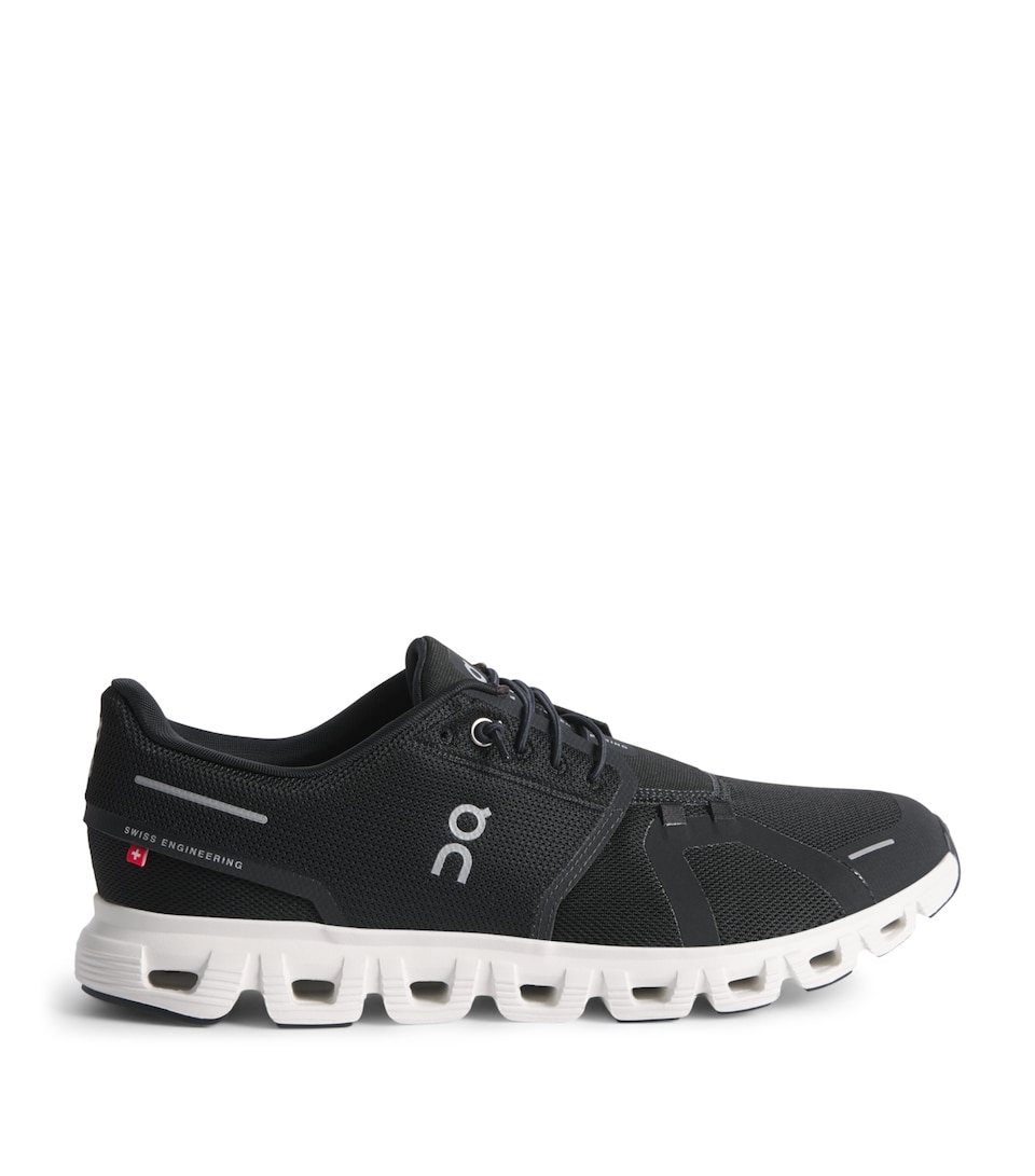 On Mens Cloud 6 Trainers Black | White
