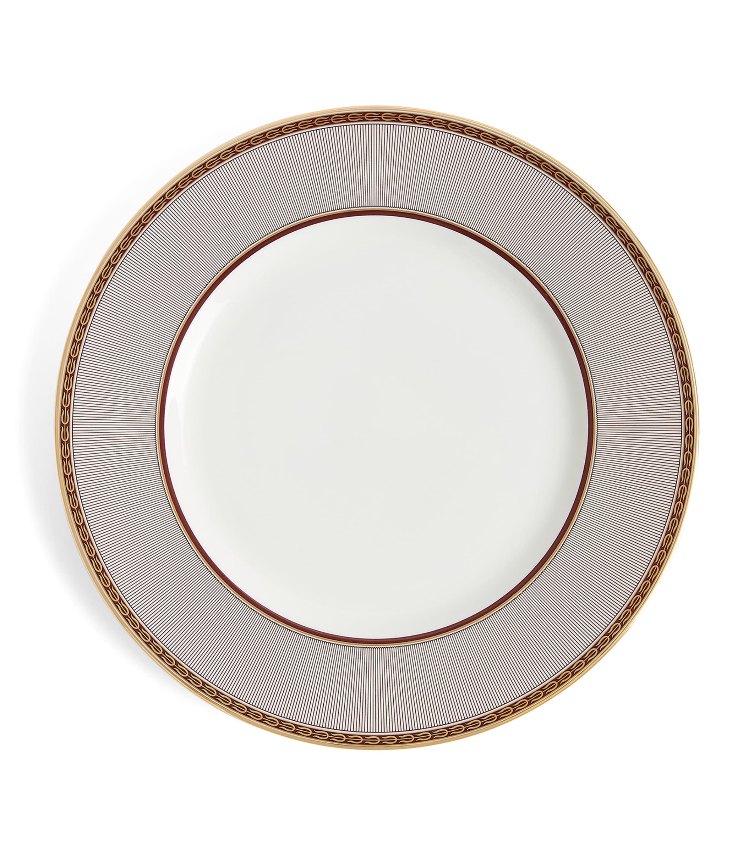 Wedgwood Bone China Red Splendour Plate (27cm) White / Red