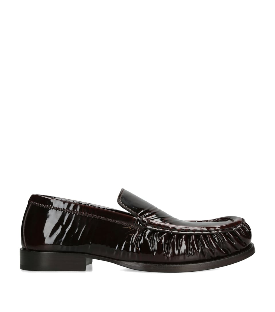 Patent Leather Ruched Loafer