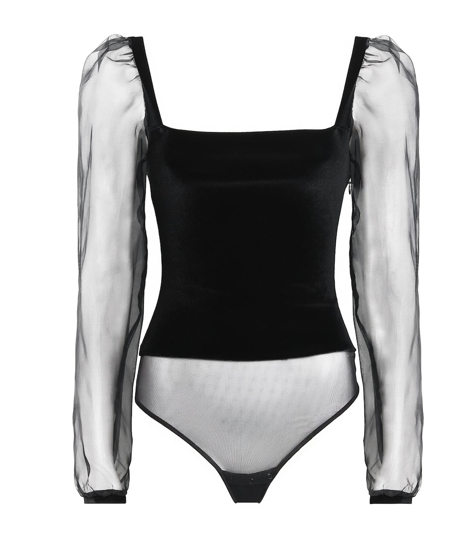 Silk Hazy Thong Bodysuit