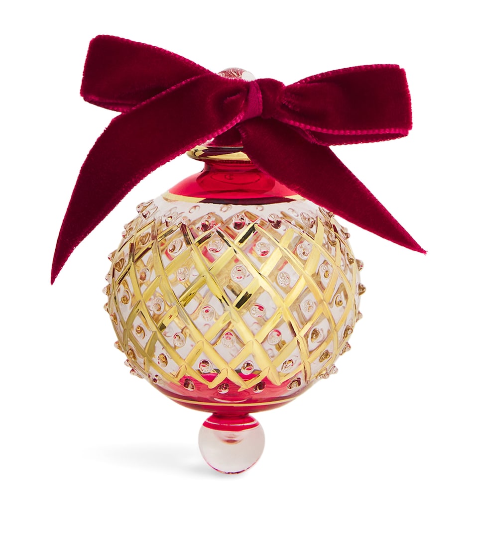 Gold-Trim Lattice Bauble