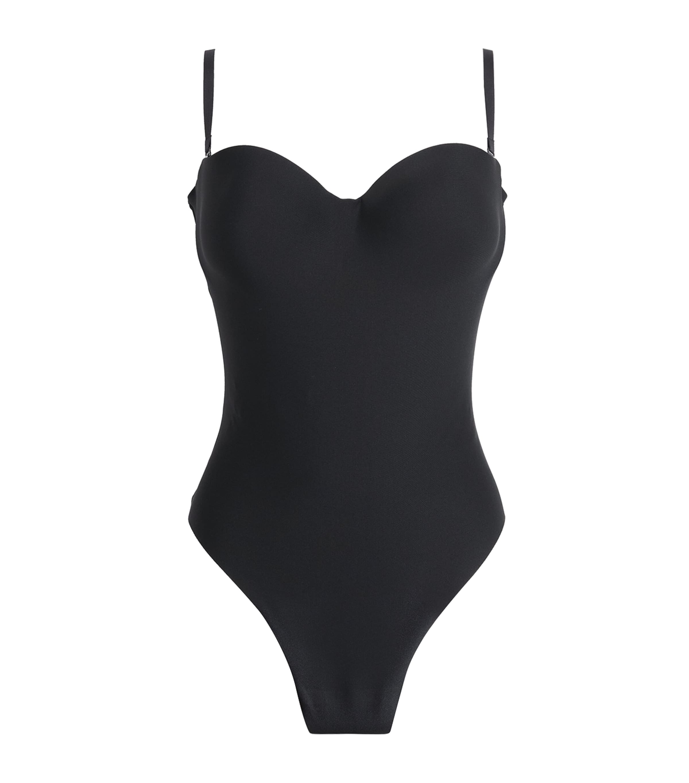 Skims Womens Moulded Underwire Bodysuit Onyx