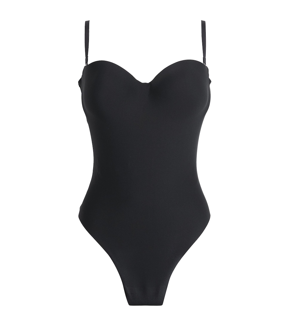 Skims Womens Moulded Underwire Bodysuit Onyx
