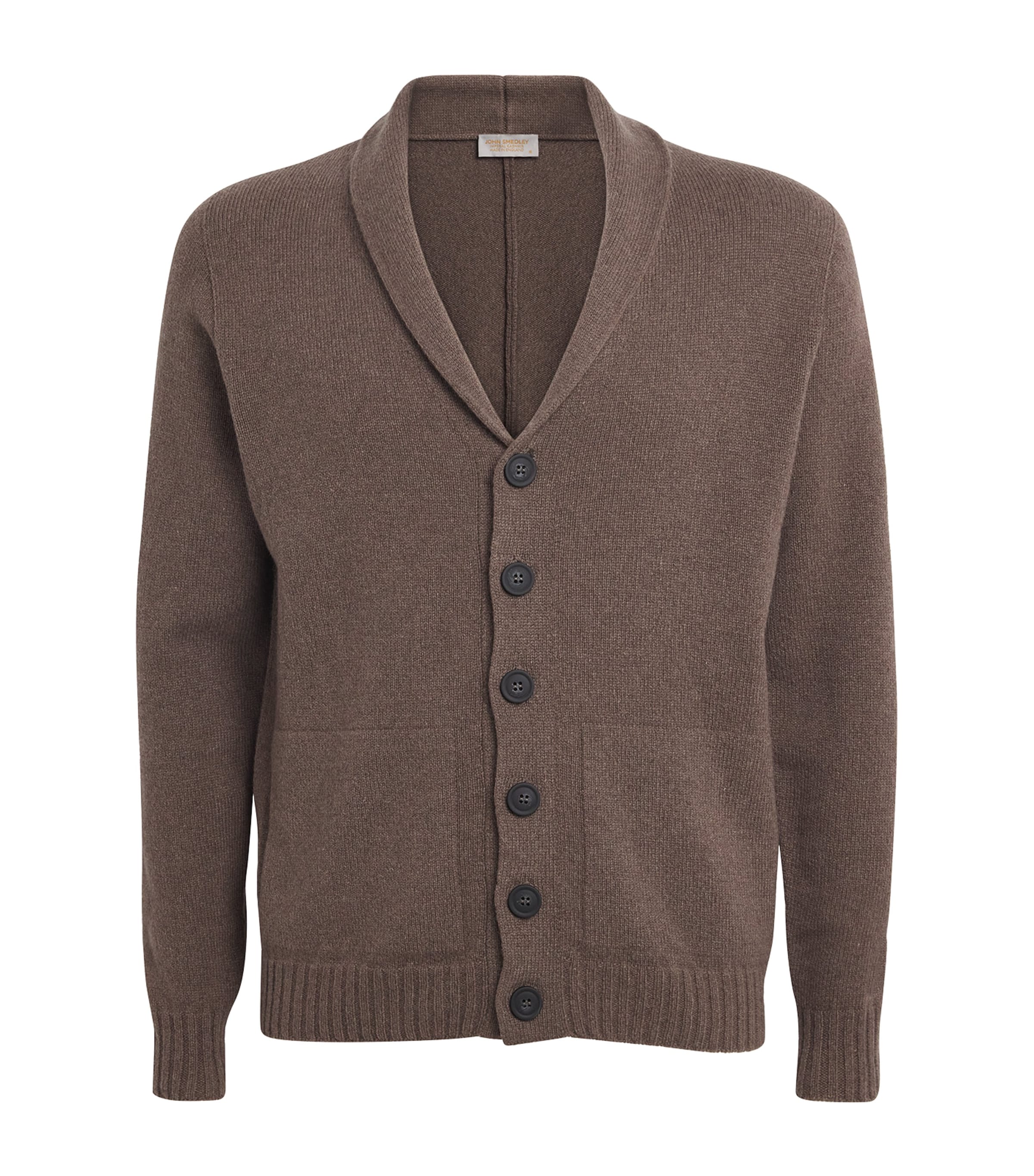 Cashmere Shawl-Collar Rockford Cardigan