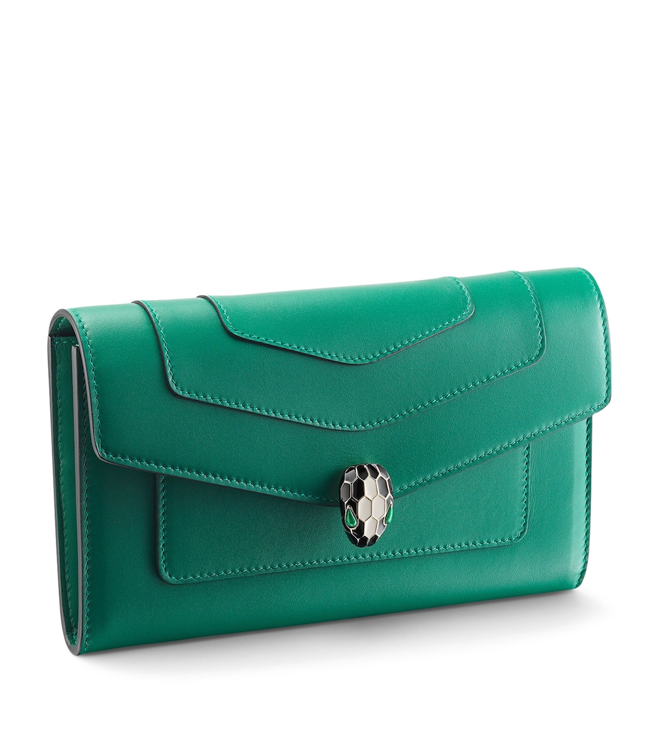 Leather Serpenti Forever Wallet