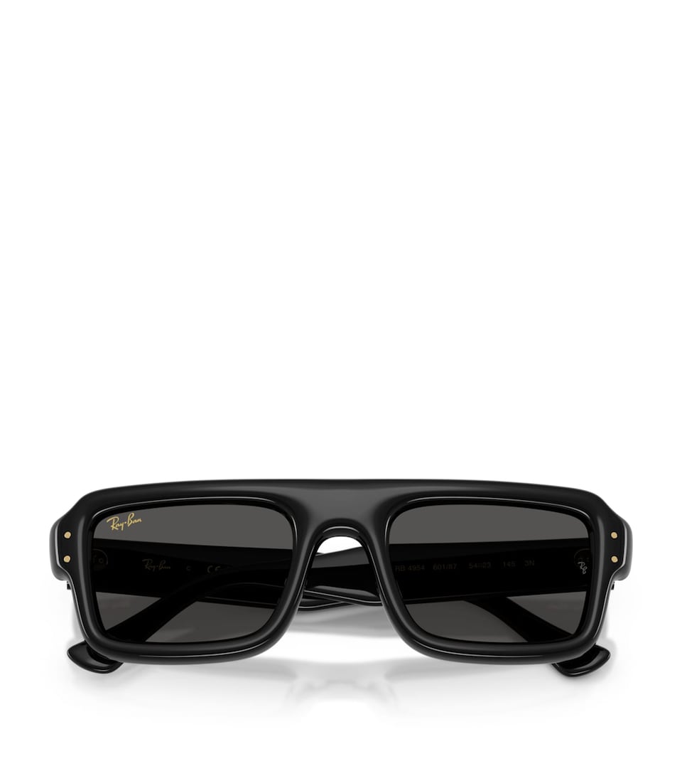 Ray-Ban Flacko Puffer Pilot Sunglasses Black