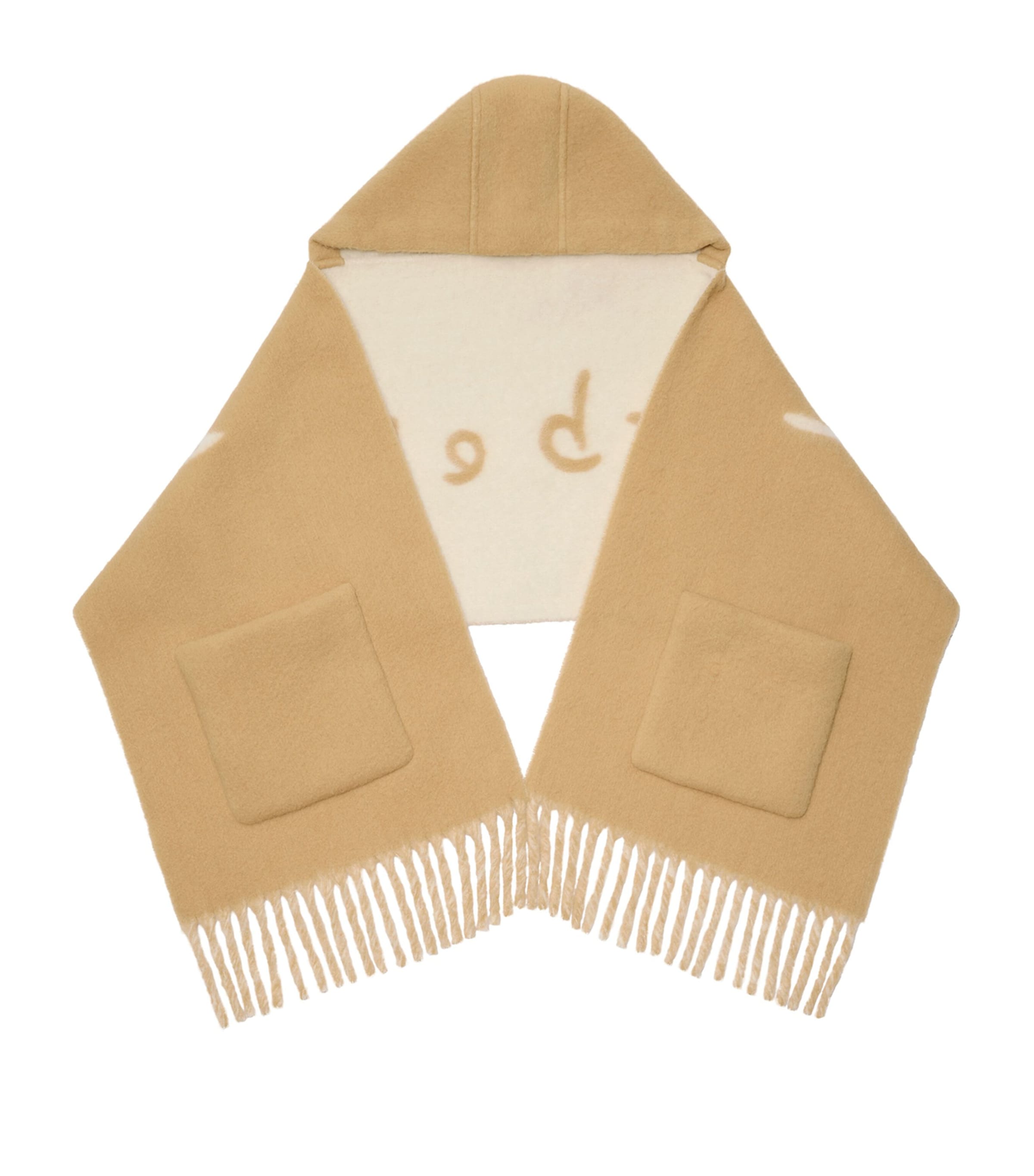 Wool-Blend Hooded Scarf