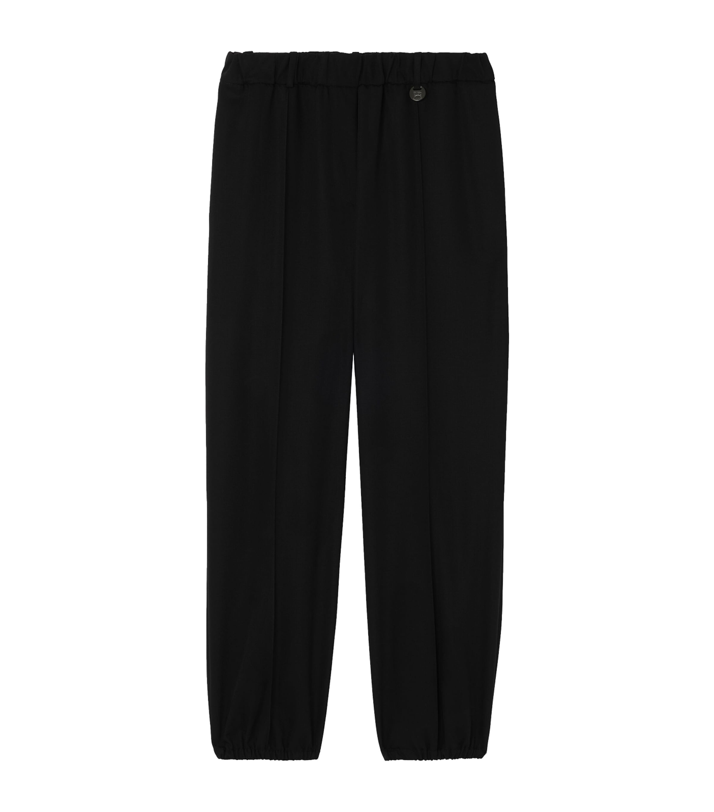 Burberry Womens Wool Twill Sweatpants Black