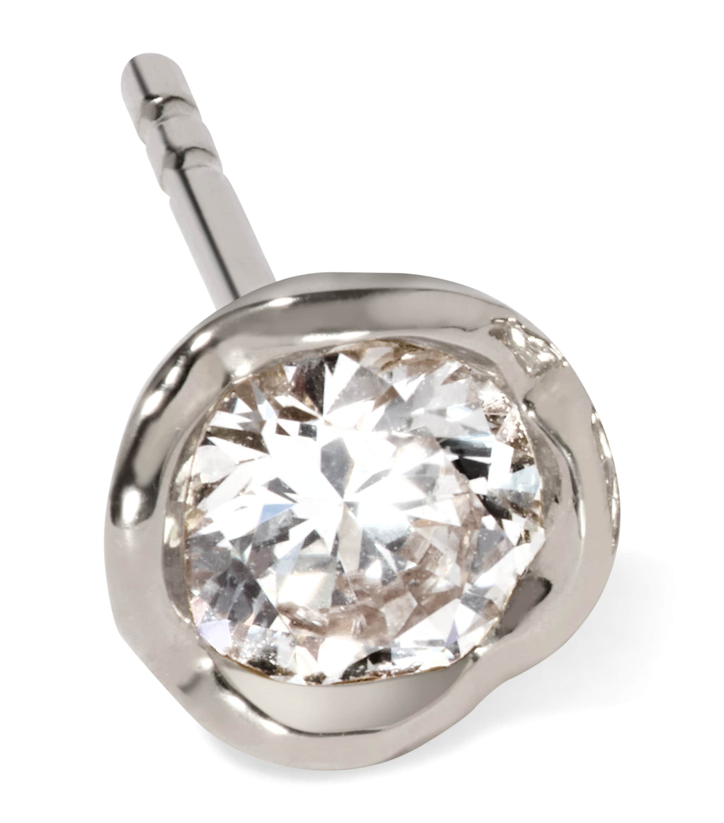 White Gold and Diamond Whoopsie Daisy Single Stud Earring