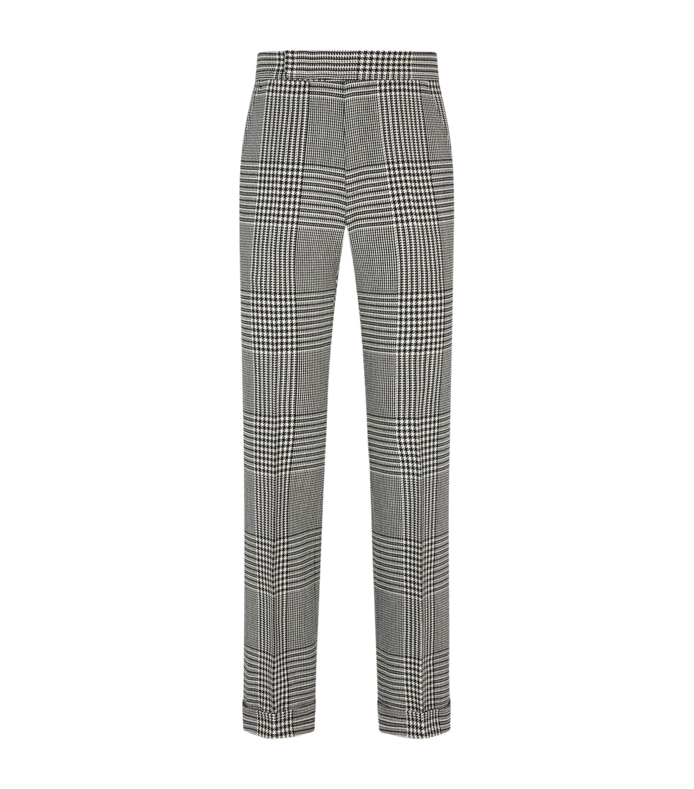 TOM FORD Mens Wool Houndstooth Trousers Nwa