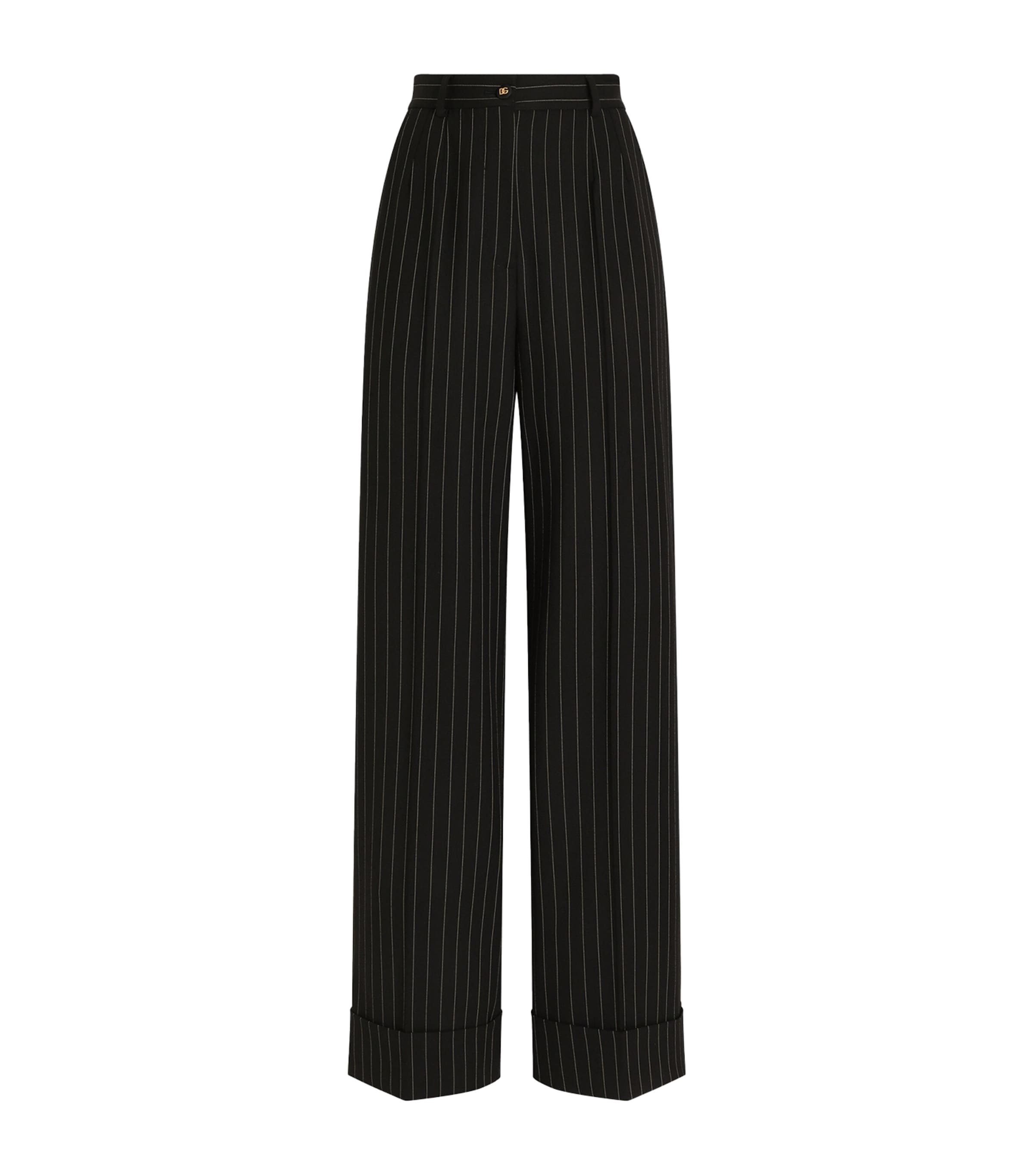 Stretch-Wool Pinstripe Trousers
