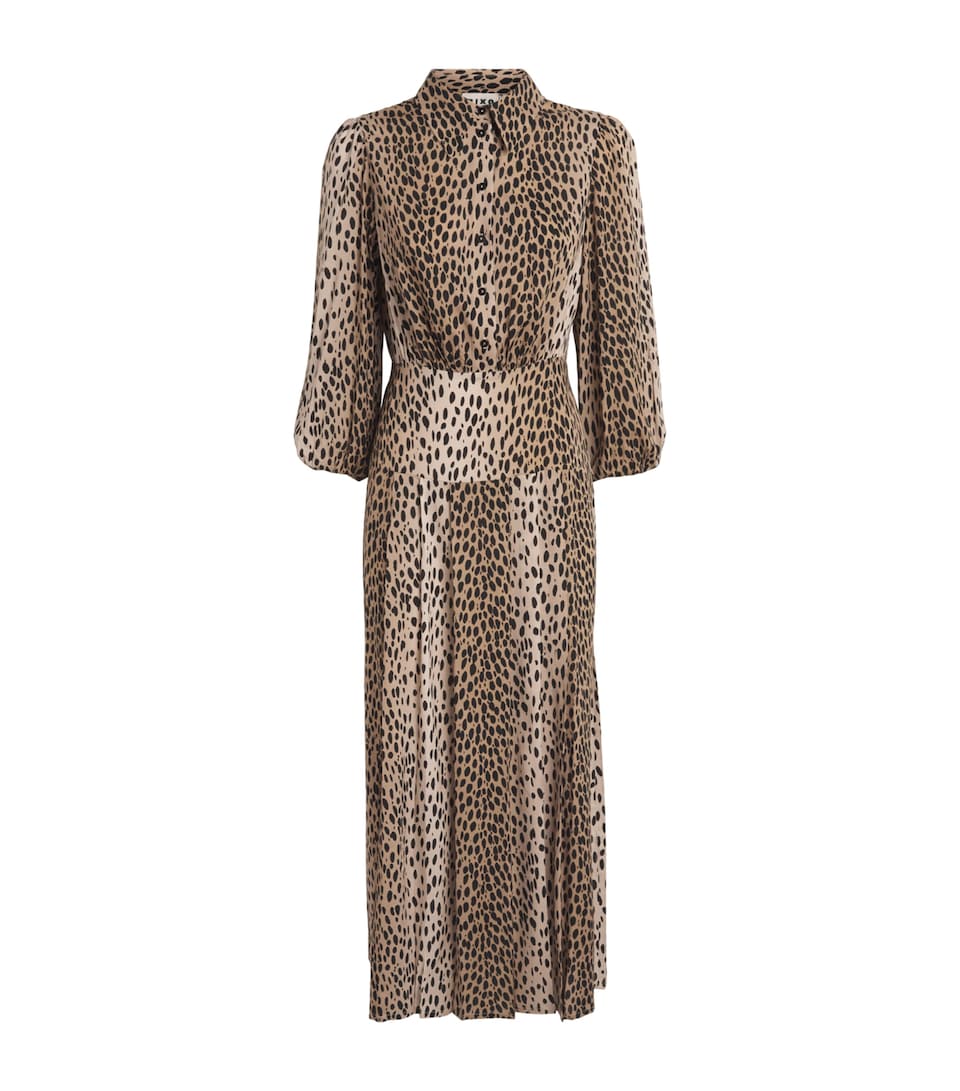 Leopard Izzy Midi Dress