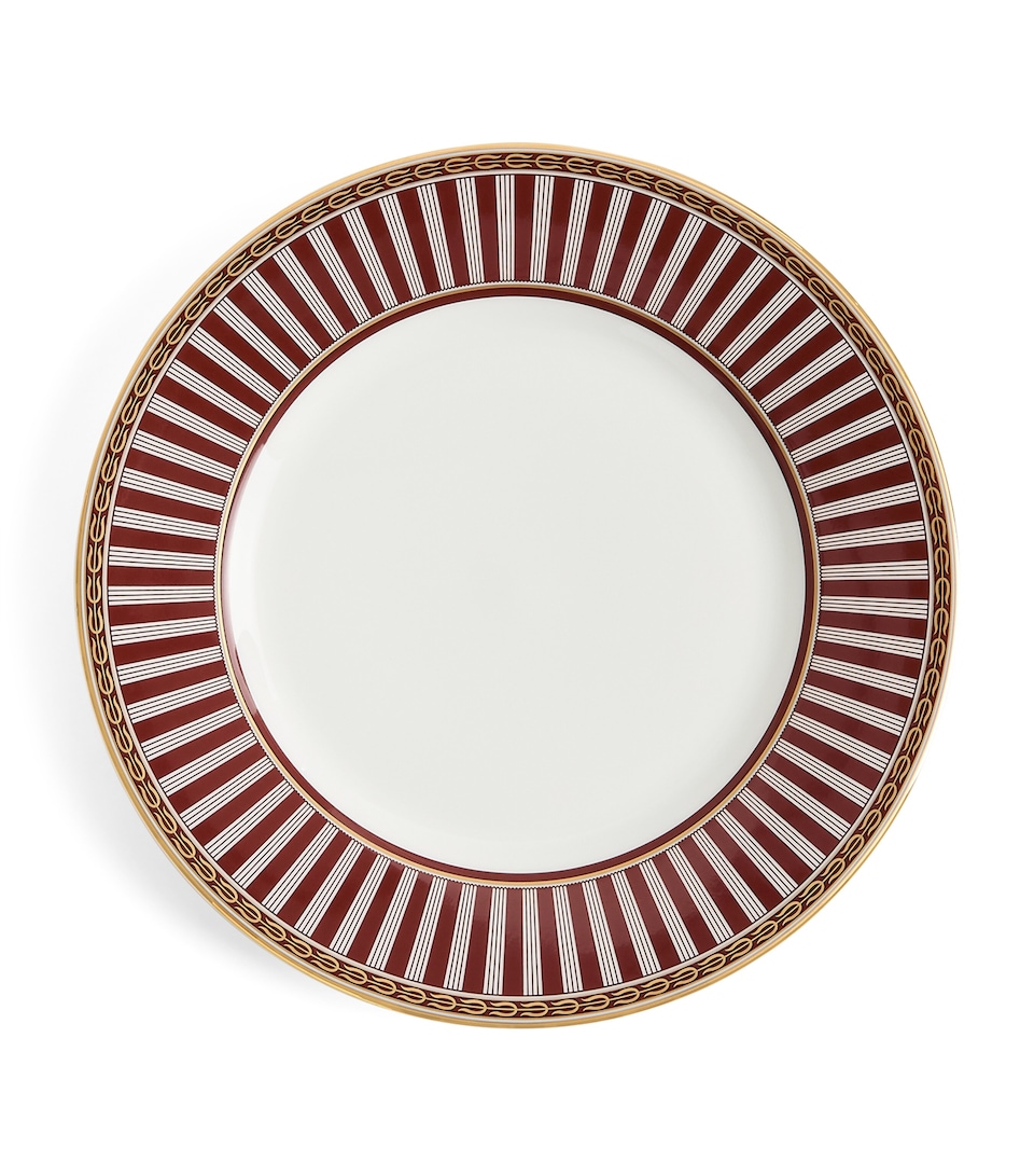 Wedgwood Bone China Red Splendour Plate (20.5cm) White / Red