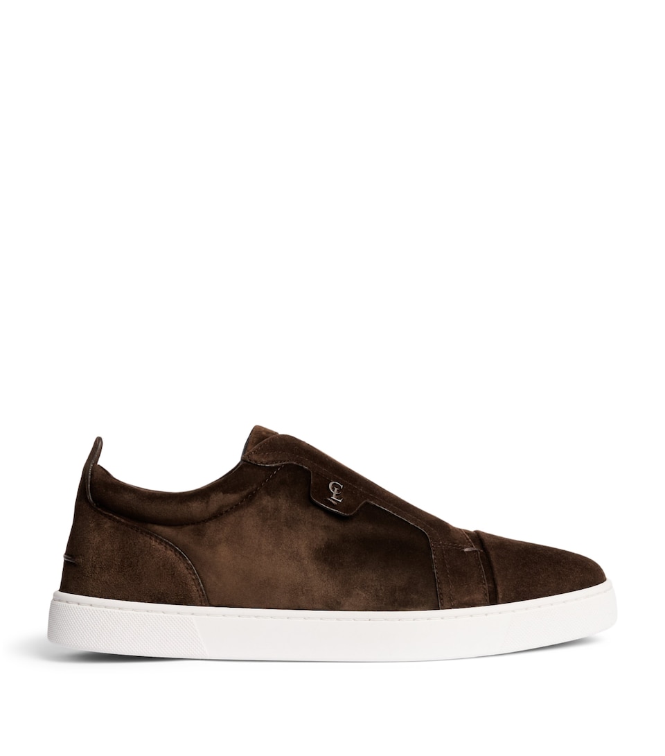 Christian Louboutin St Louis CL Suede Slip-On Sneakers