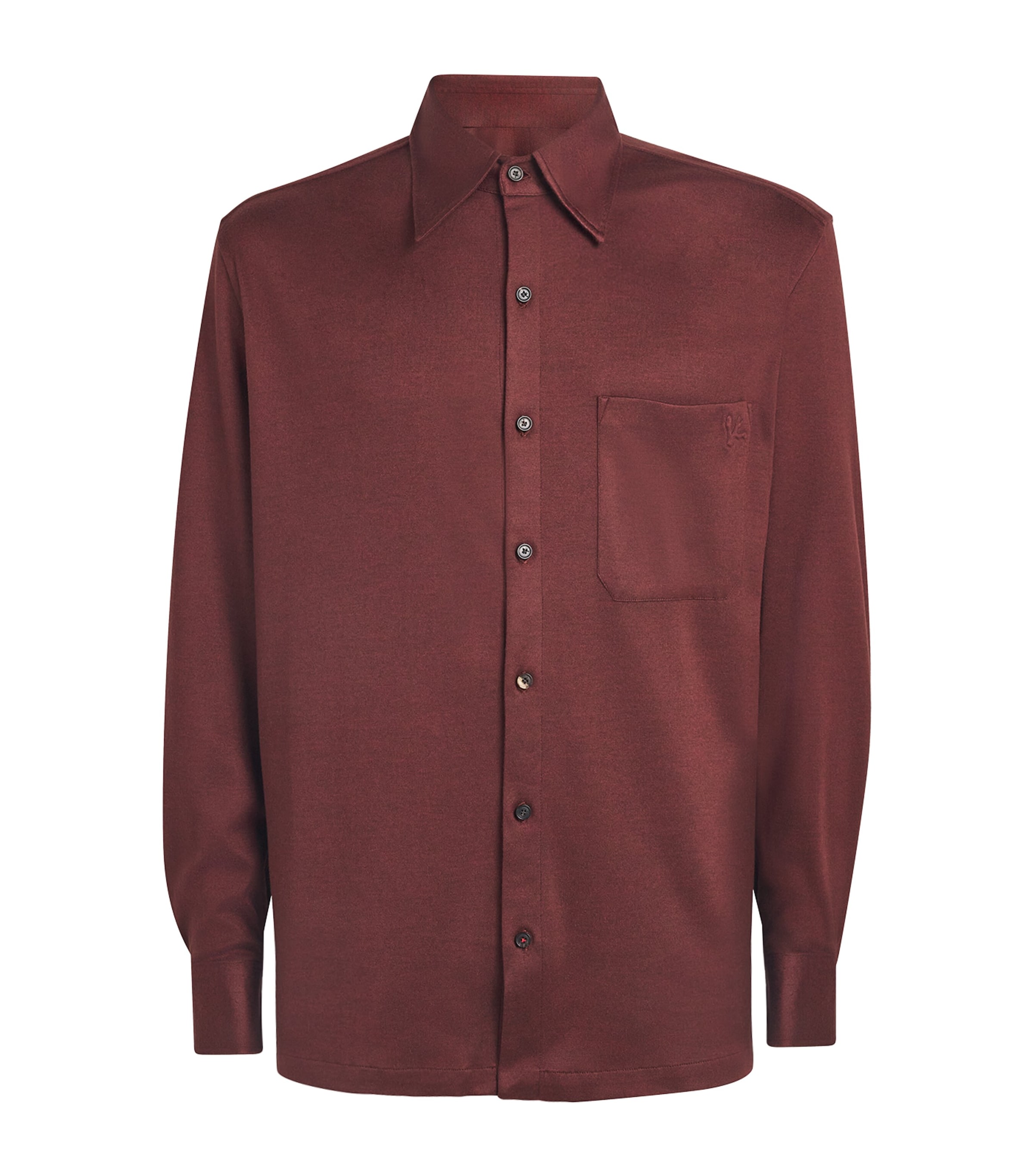 Isaia Mens Silk Jersey Shirt