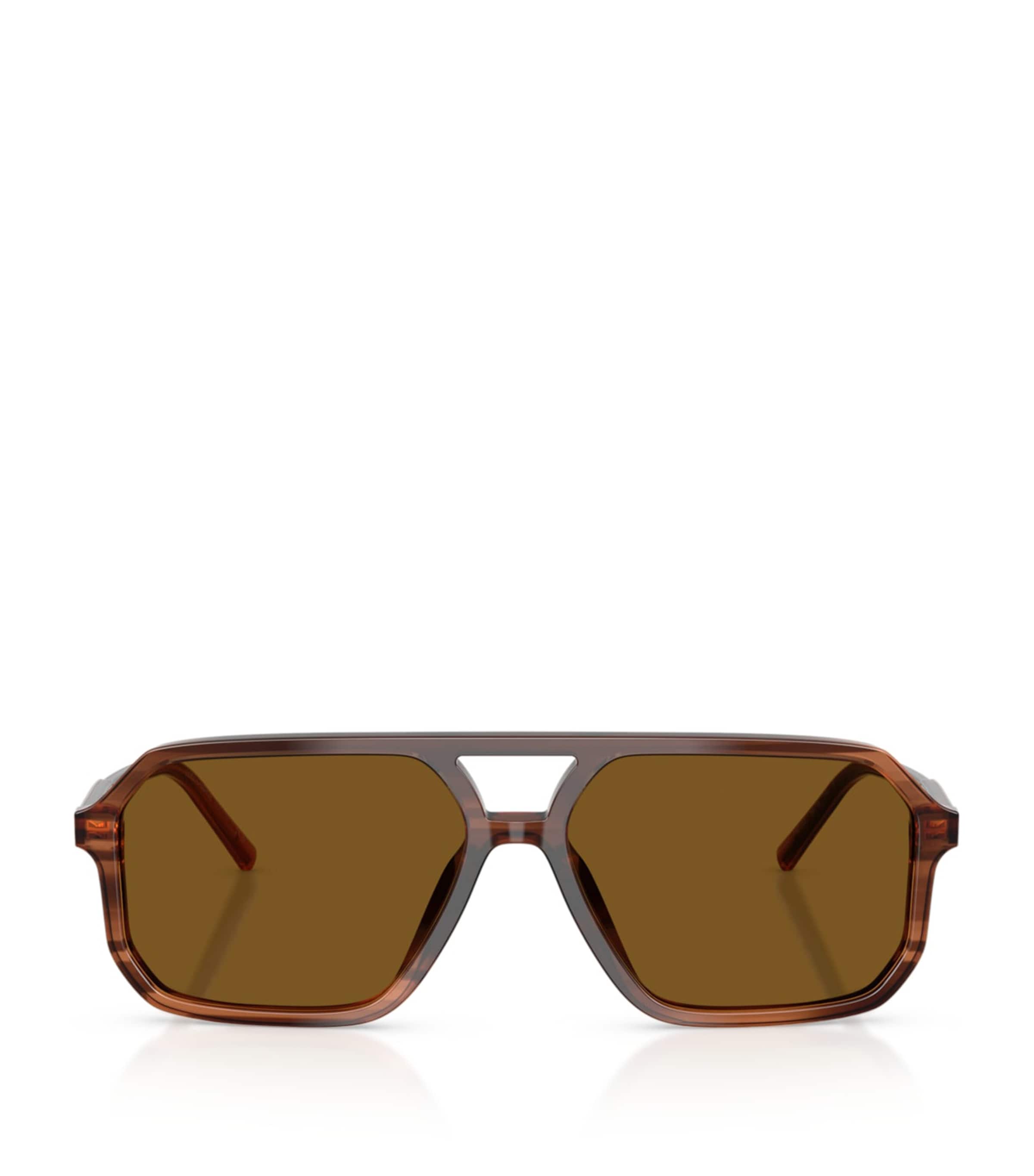 Dolce&Gabbana Acetate DG4541 Pilot Sunglasses Brown