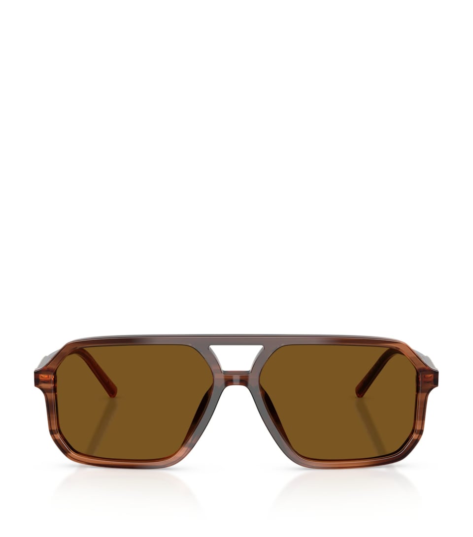 Dolce&Gabbana Acetate DG4541 Pilot Sunglasses Brown