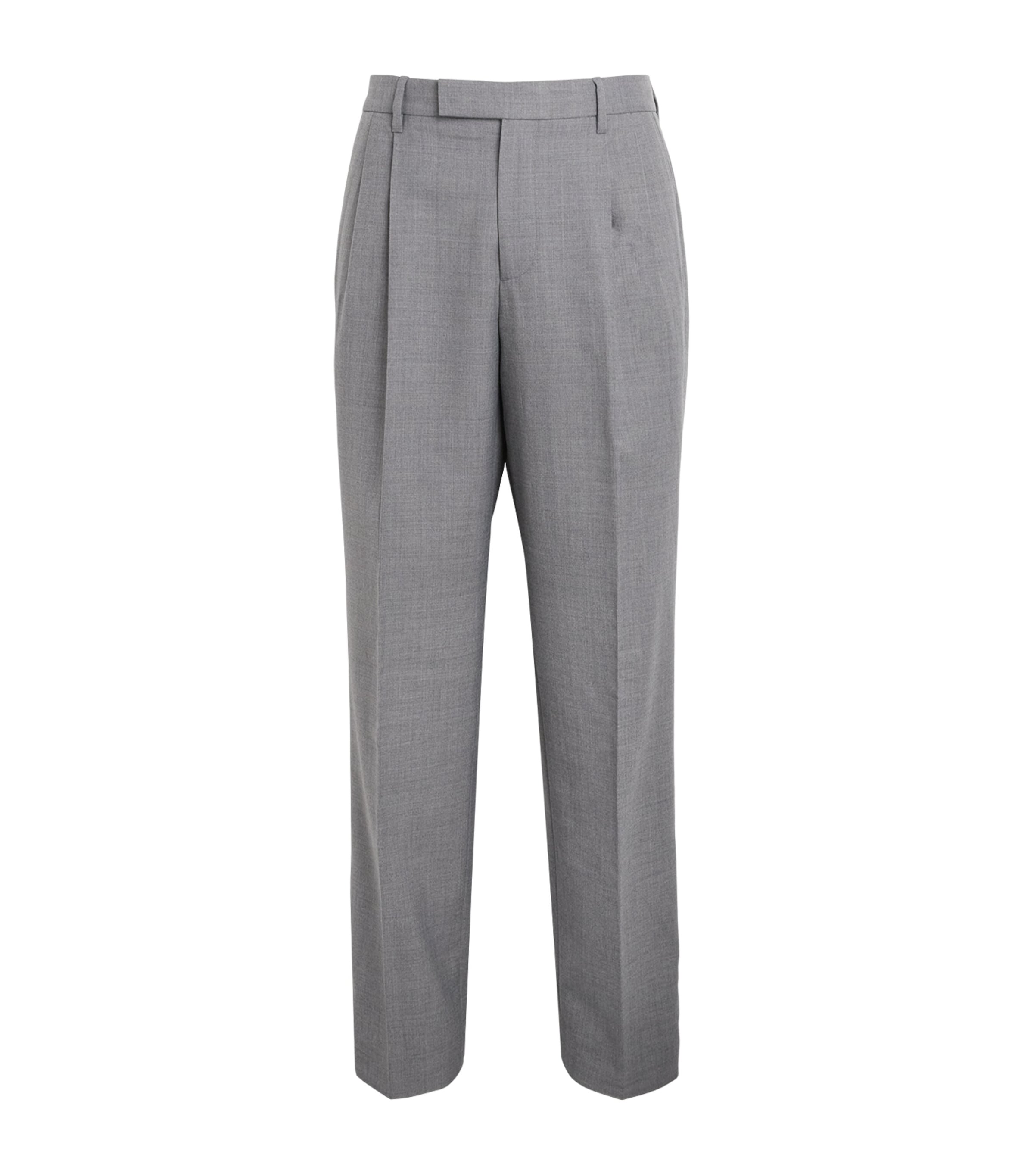 Vince Mens Pleated Louis Trousers Black