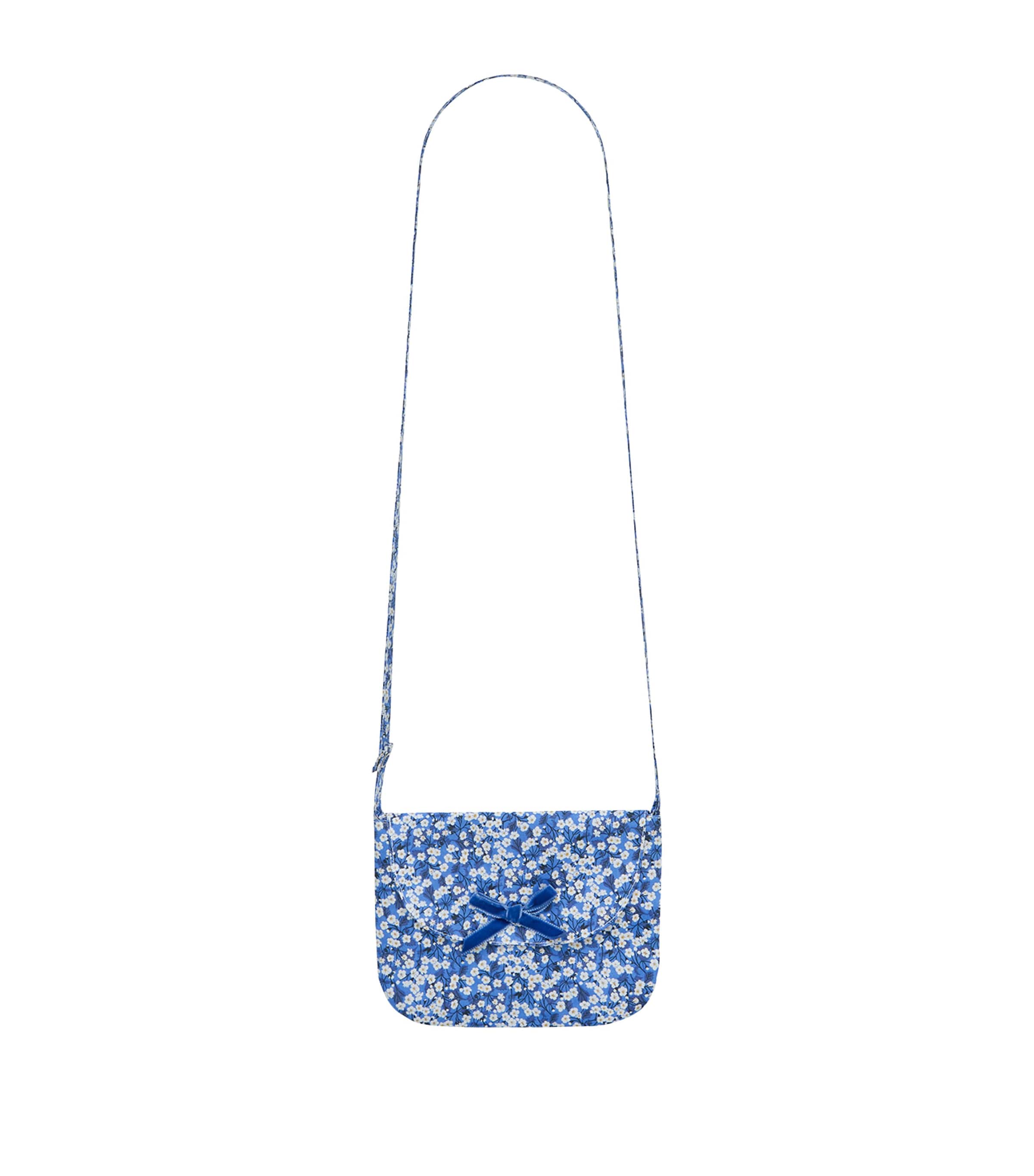 Trotters Cotton Liberty Print Coin Purse Blue