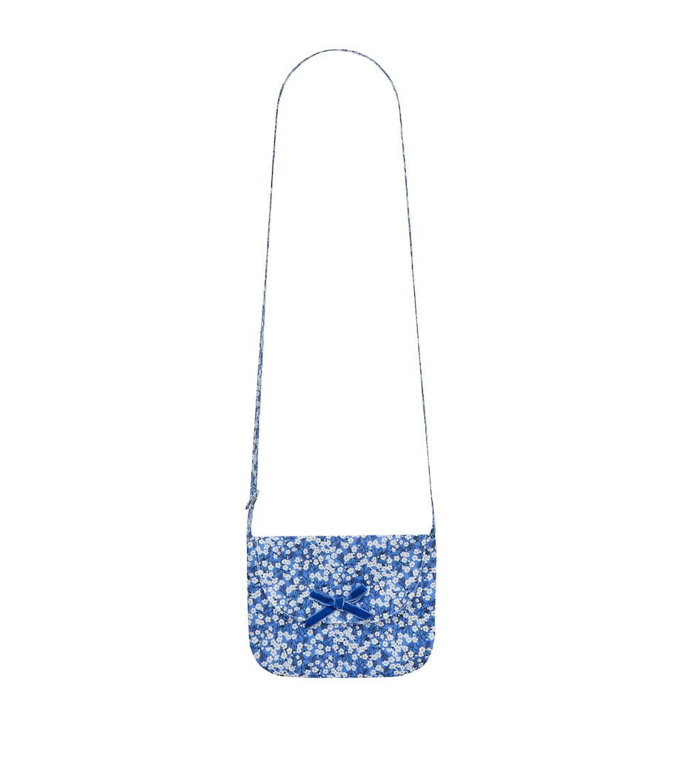 Trotters Cotton Liberty Print Coin Purse Blue