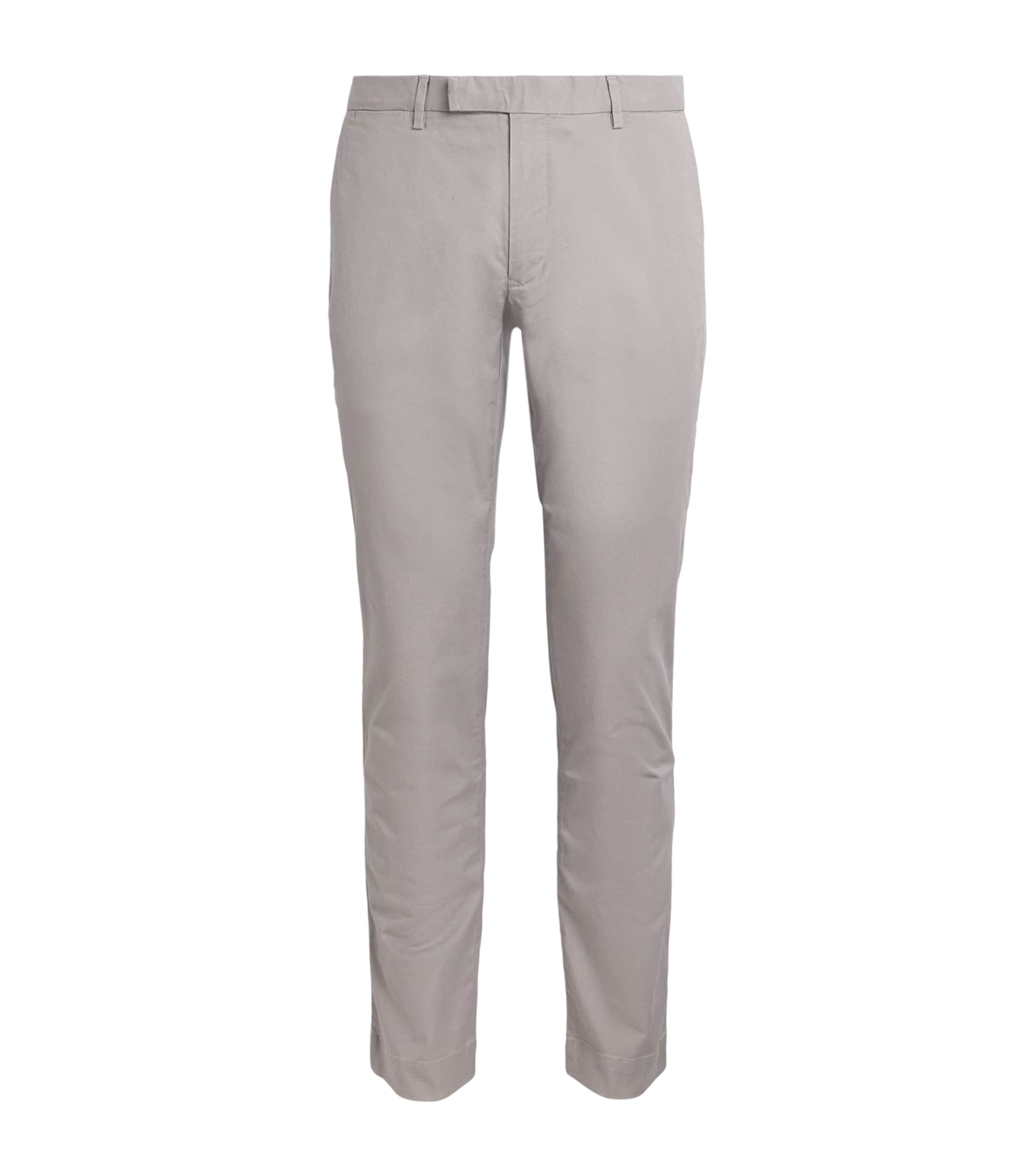Polo Ralph Lauren Mens Stretch-Cotton Slim Chinos Grey Fog