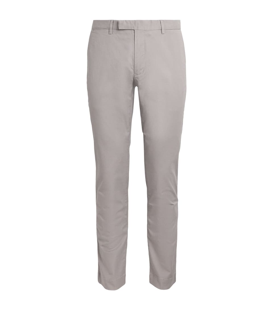 Polo Ralph Lauren Mens Stretch-Cotton Slim Chinos Grey Fog