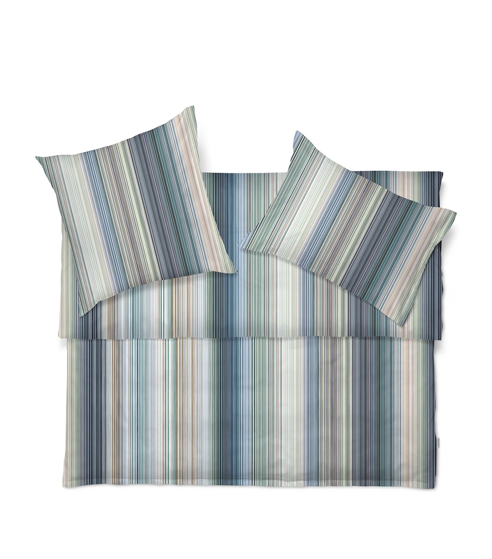 Cotton Stripe Loris King Duvet Cover (230cm x 220cm)