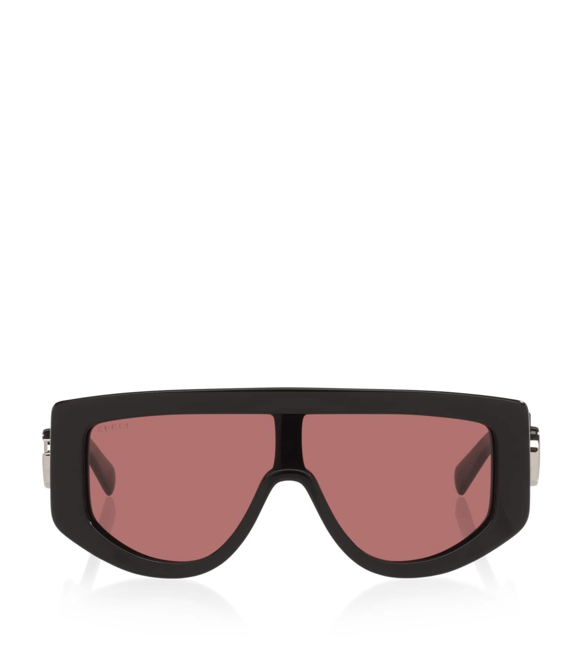 Gucci Irregular Sunglasses Black