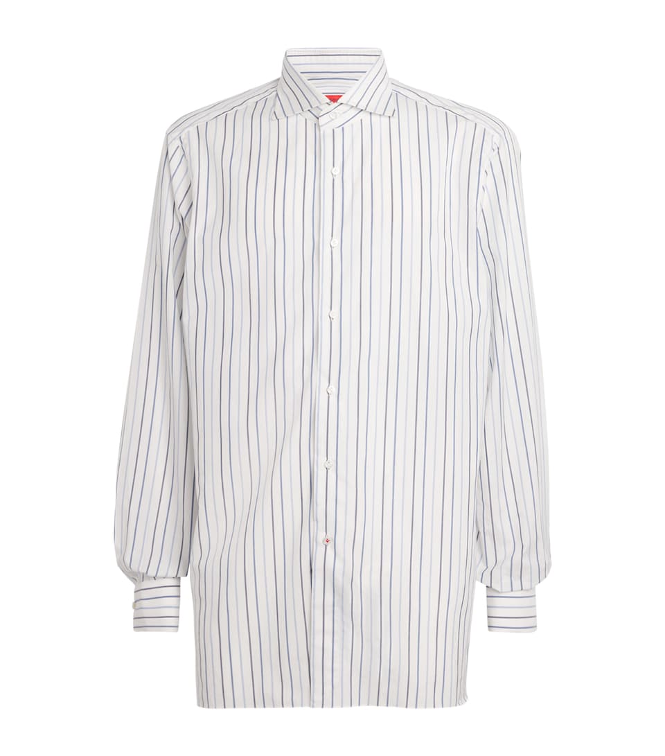 Cotton-Linen Stripe Shirt