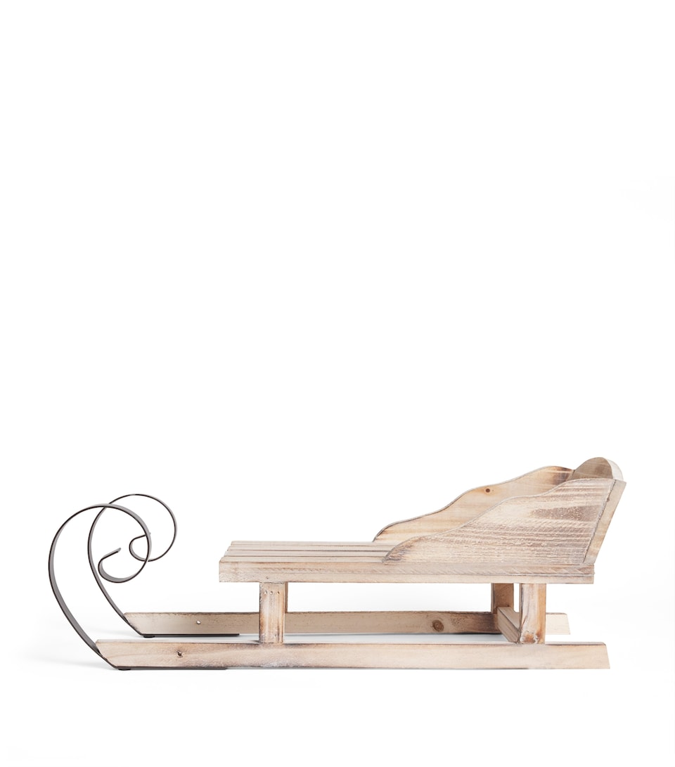 Wood Sleigh Decoration (50cm)