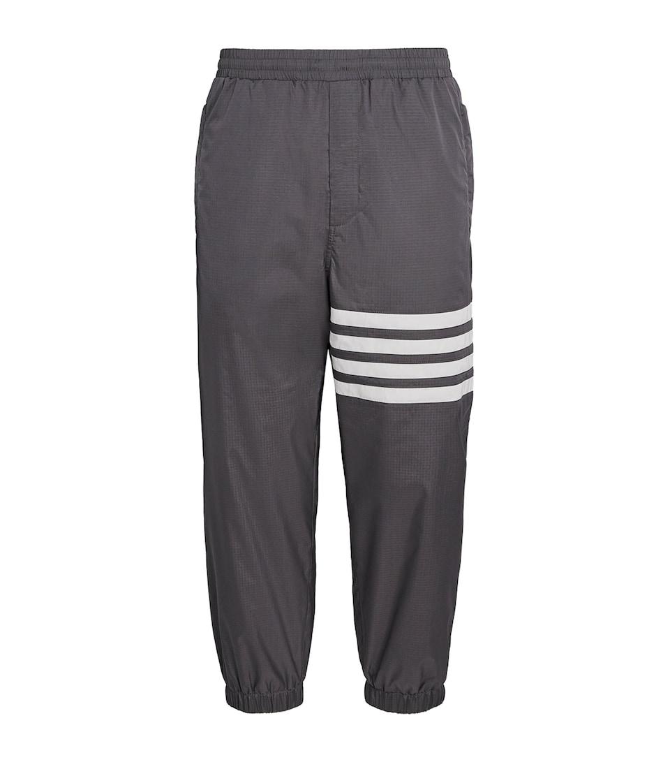 Thom Browne Mens Weather-Resistant 4-Bar Sweatpants Dark Grey