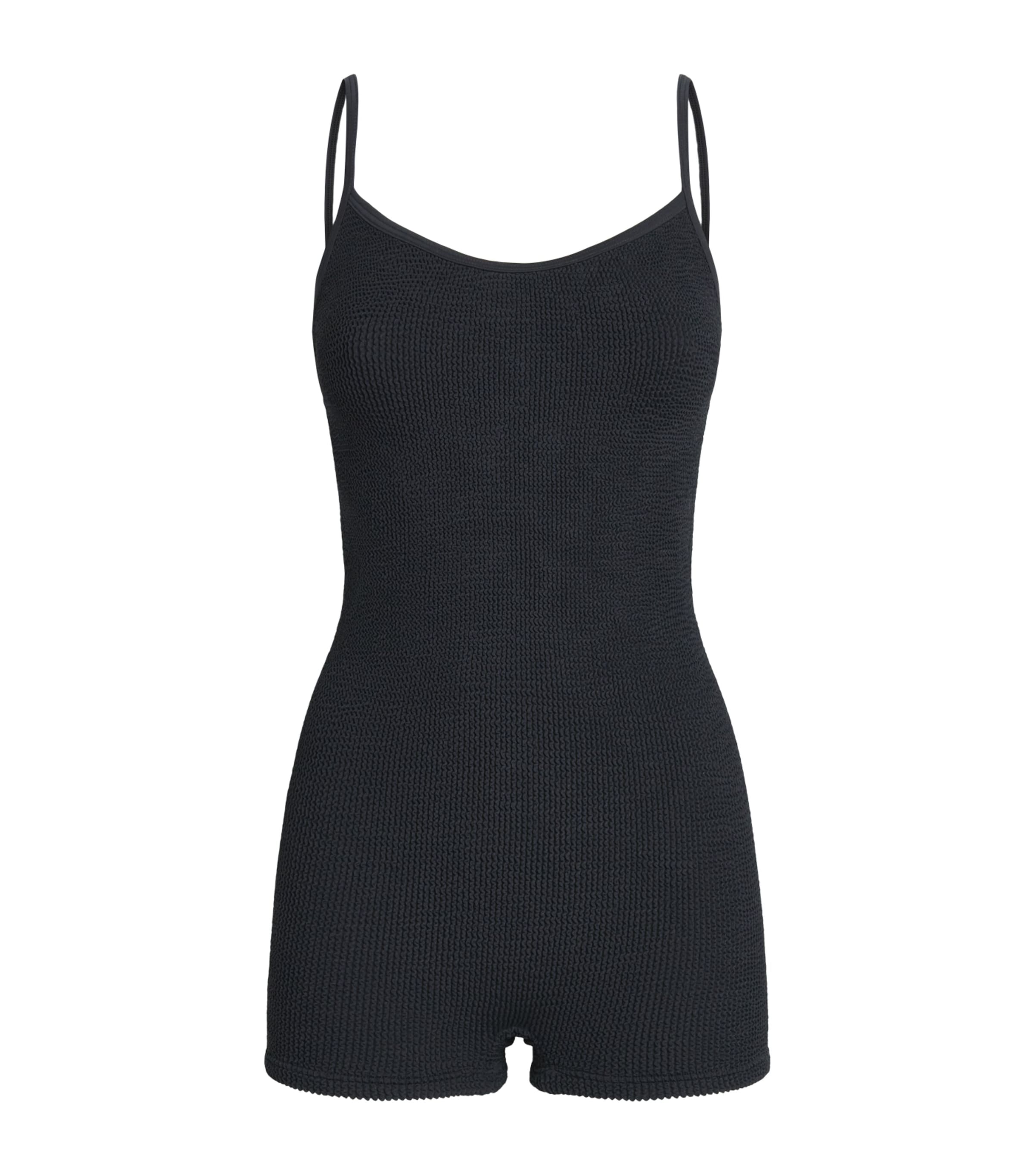 Hunza G Womens Pamela Playsuit Black