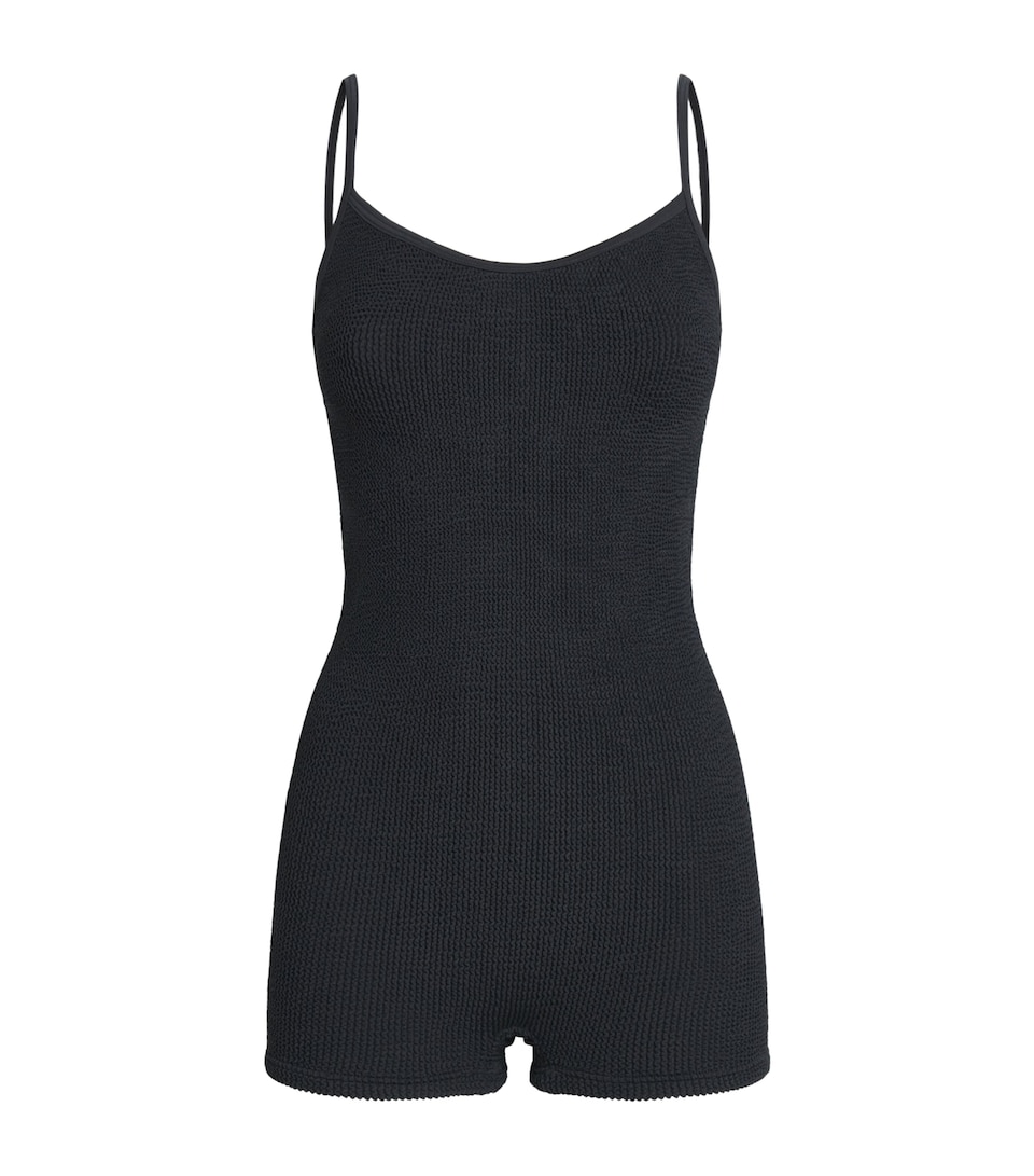 Hunza G Womens Pamela Playsuit Black