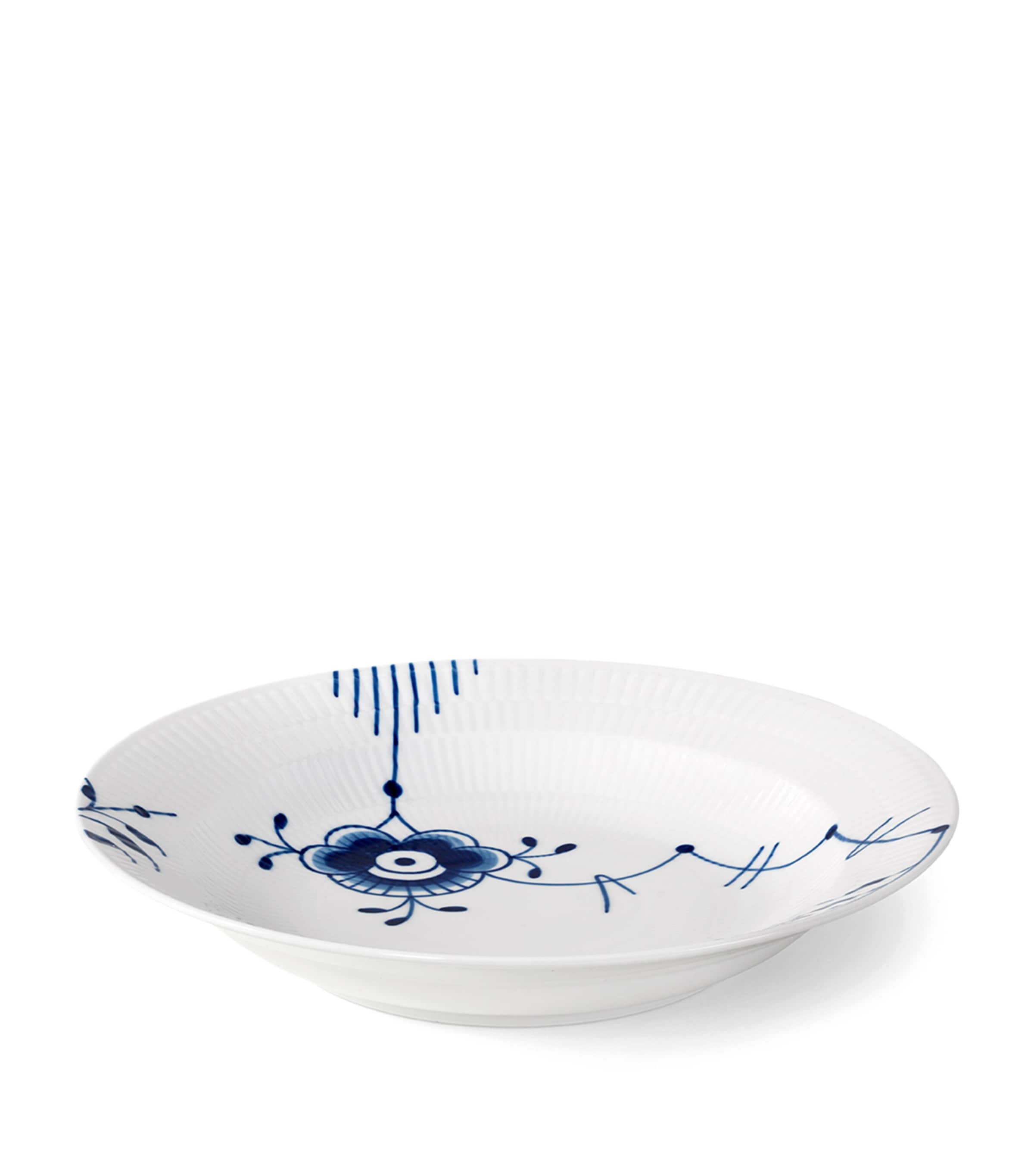 Royal Copenhagen Blue Fluted Mega Deep Plate (27cm) Blue